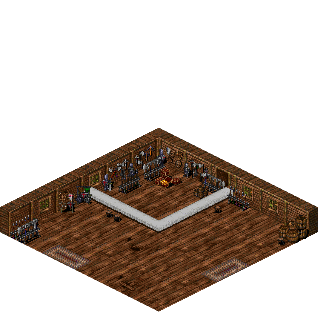 Porte Forest Shop rendered terrain map