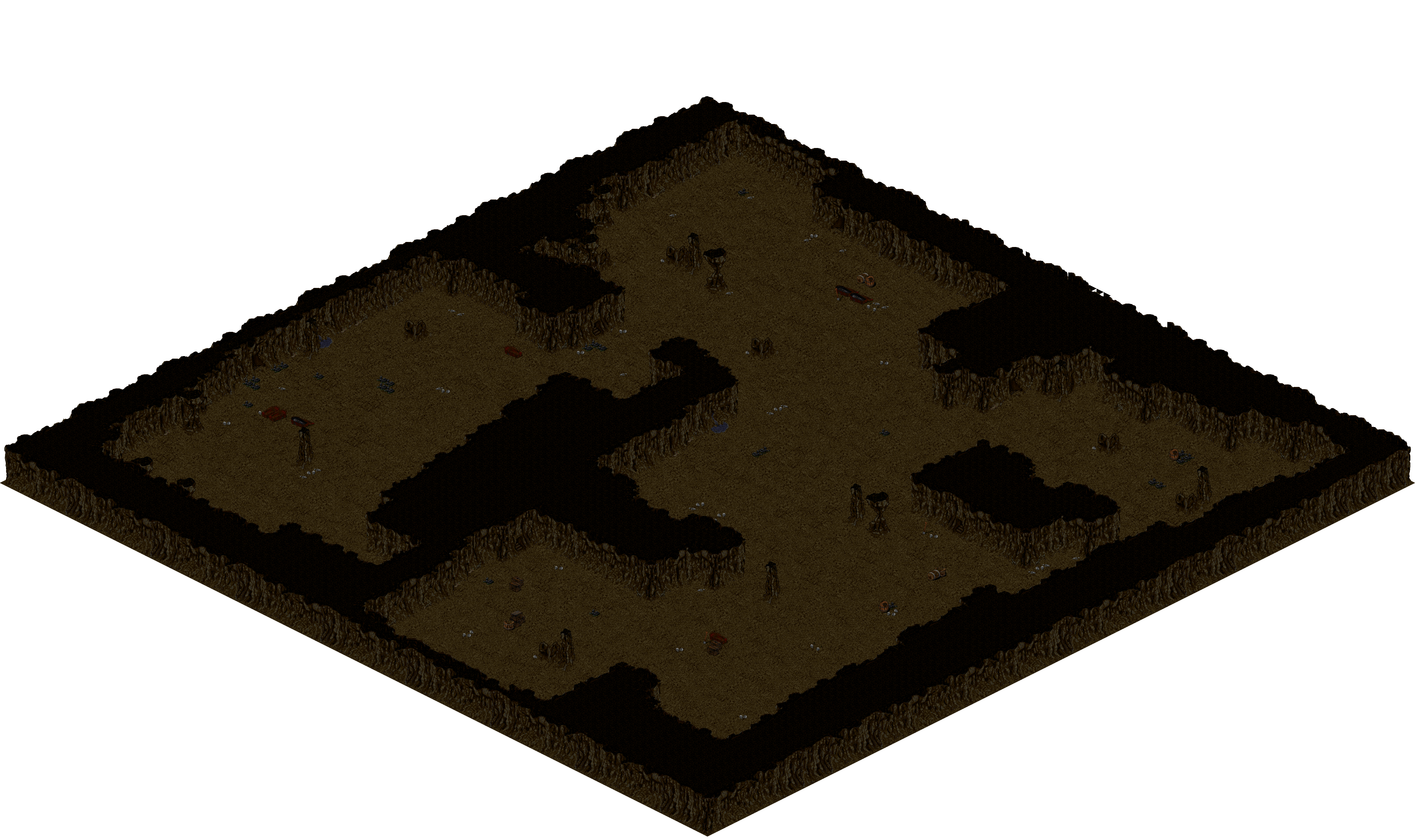 Cthonic Remains 9 rendered terrain map
