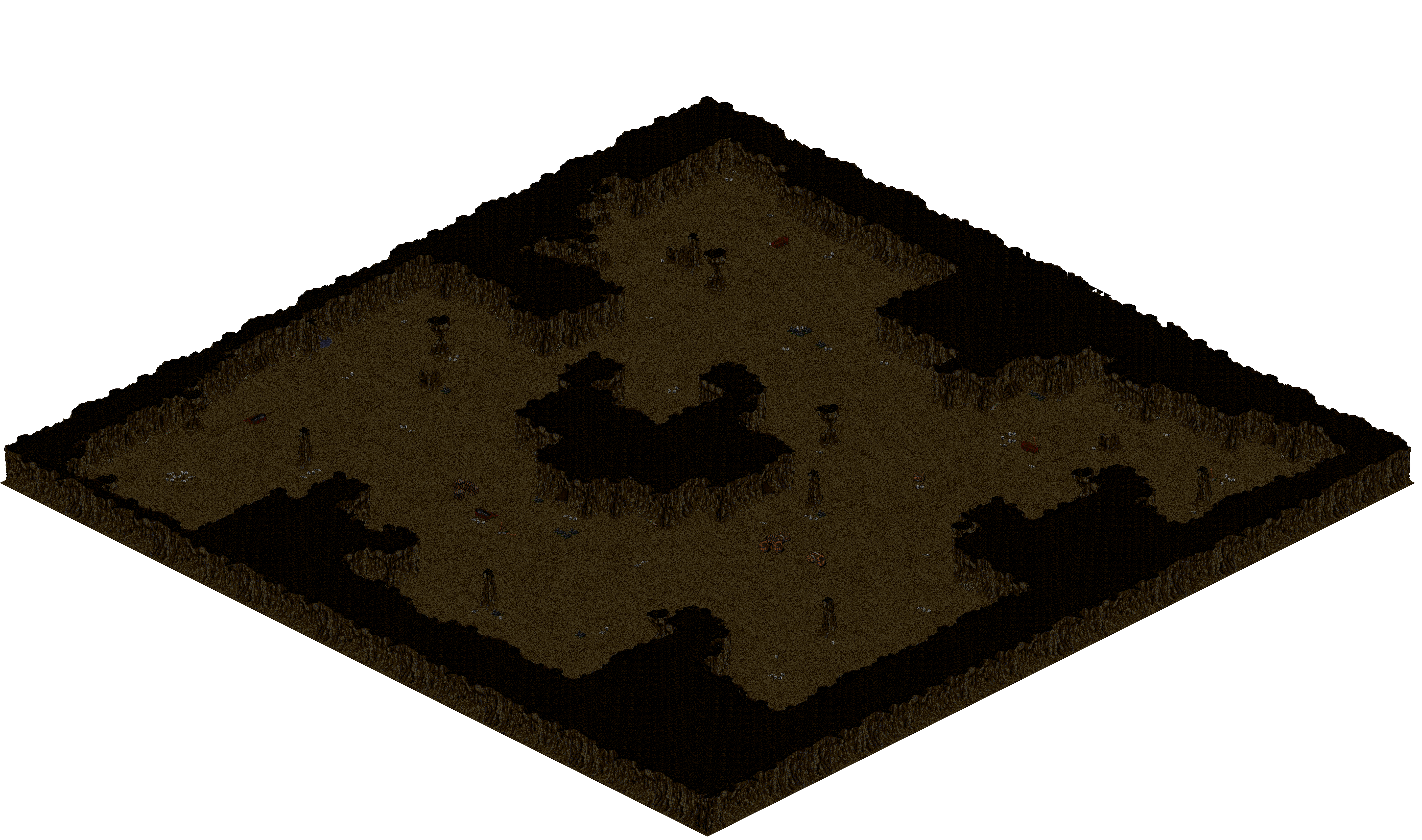 Cthonic Remains 10 rendered terrain map