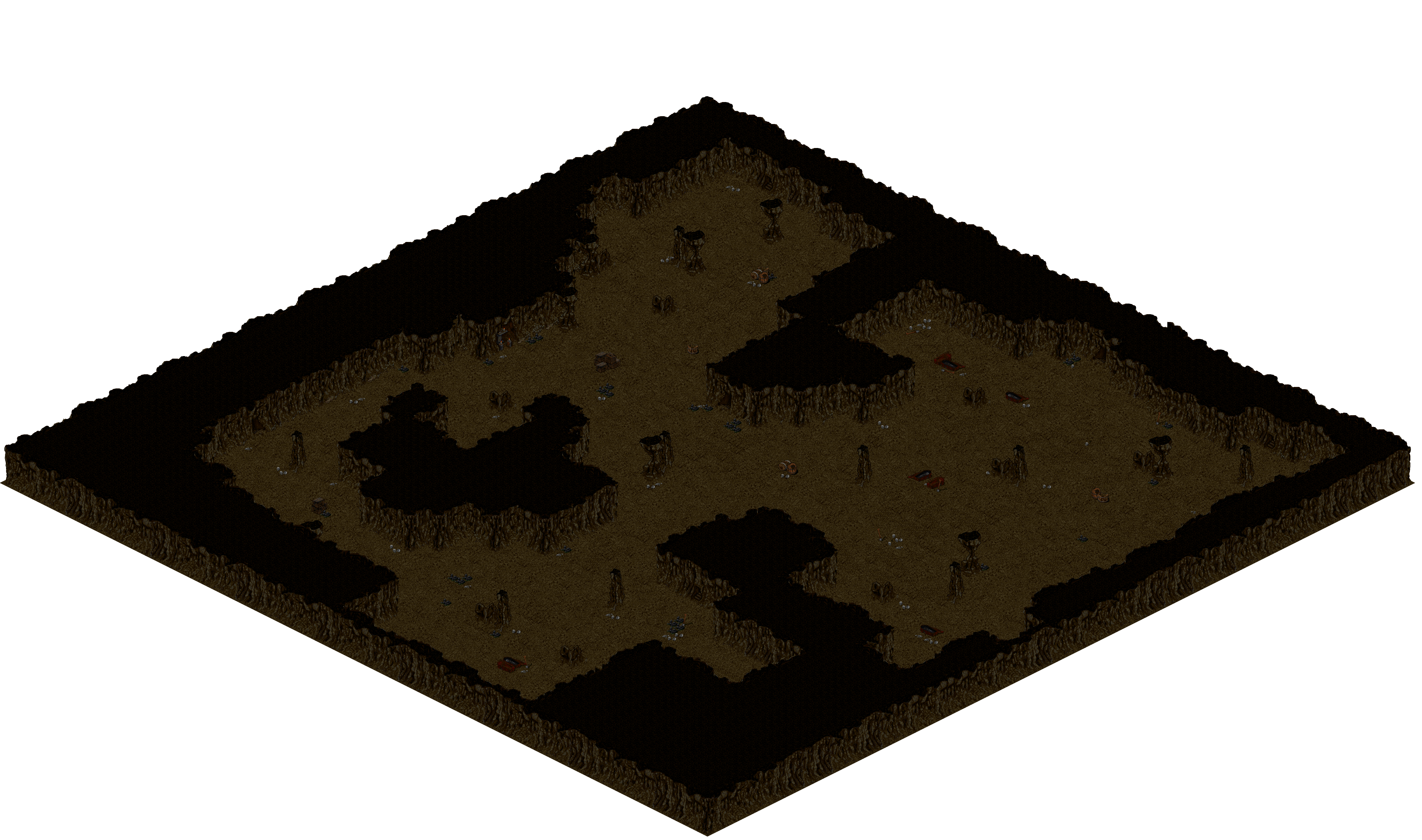 Cthonic Remains 13 rendered terrain map