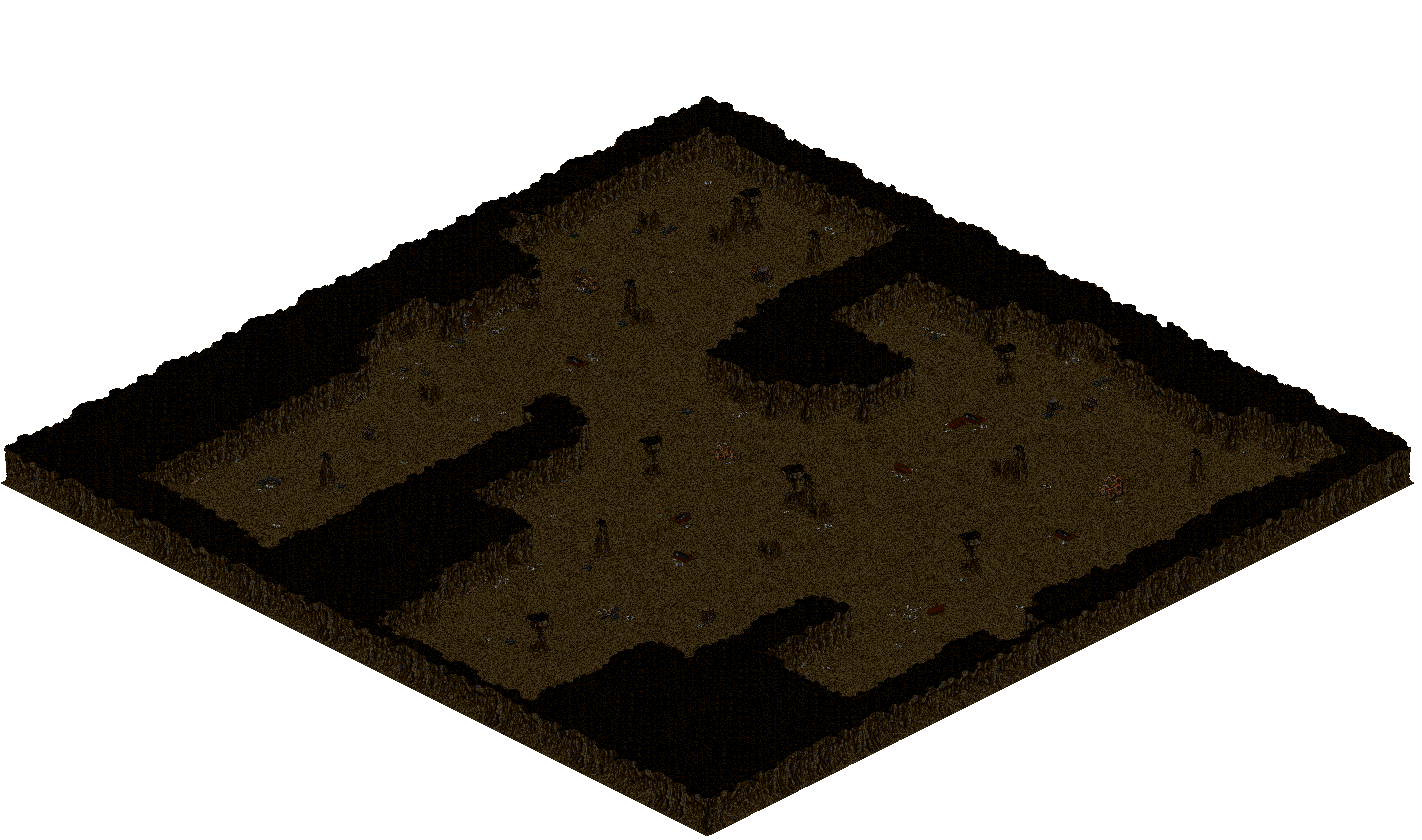 Cthonic Remains 14 rendered terrain map