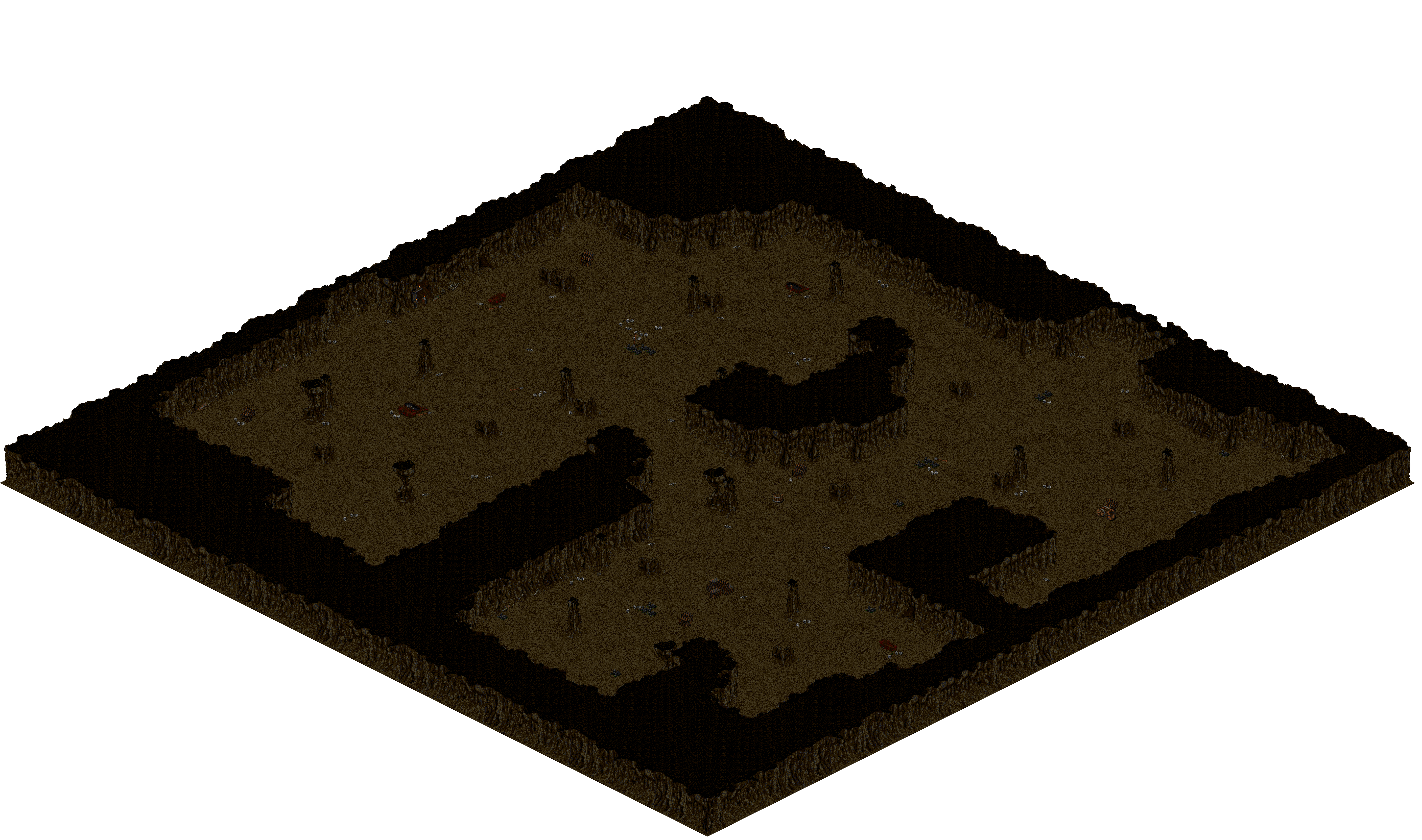 Cthonic Remains 15 rendered terrain map