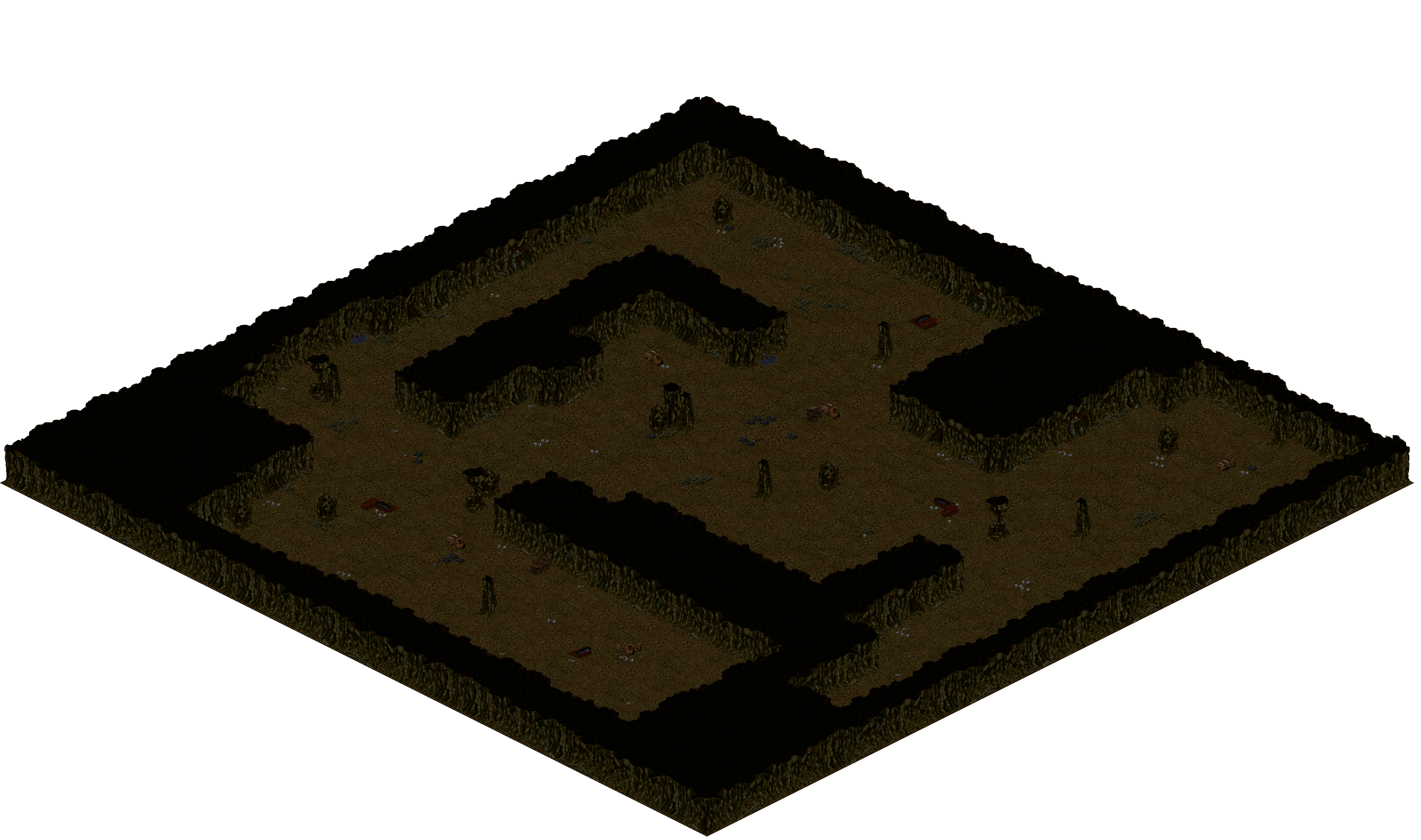 Cthonic Remains 17 rendered terrain map