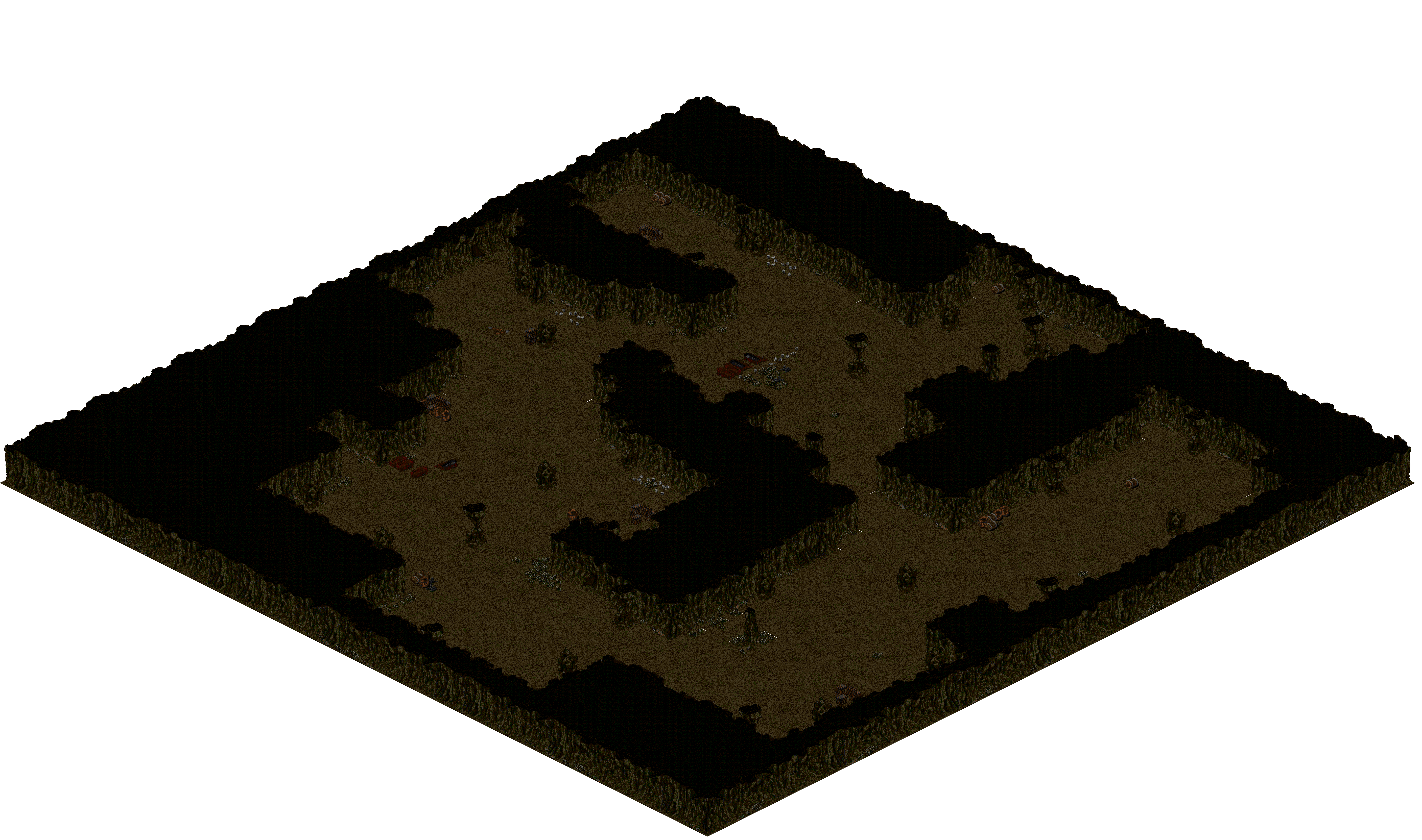 Cthonic Remains 24 rendered terrain map
