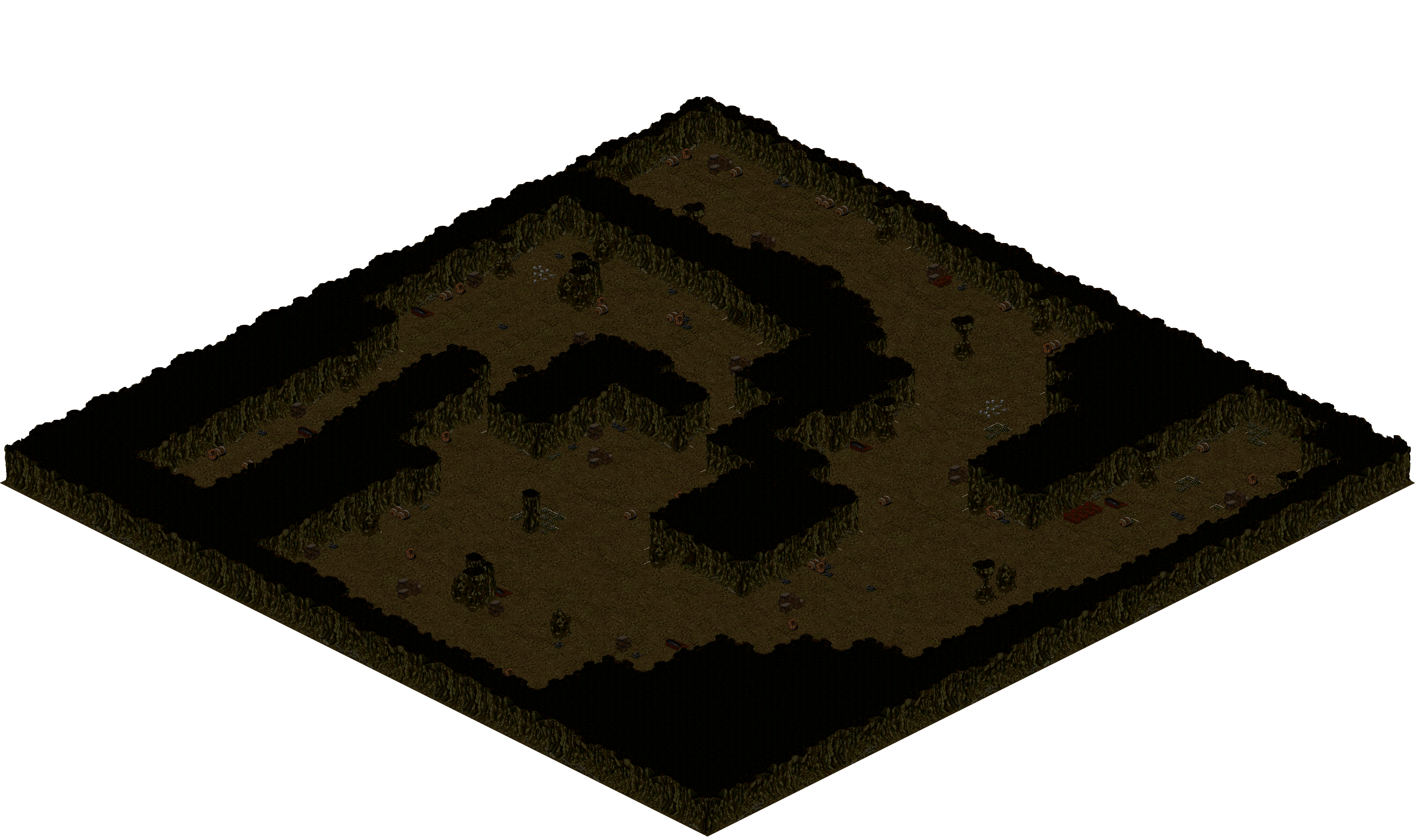 Cthonic Remains 27 rendered terrain map
