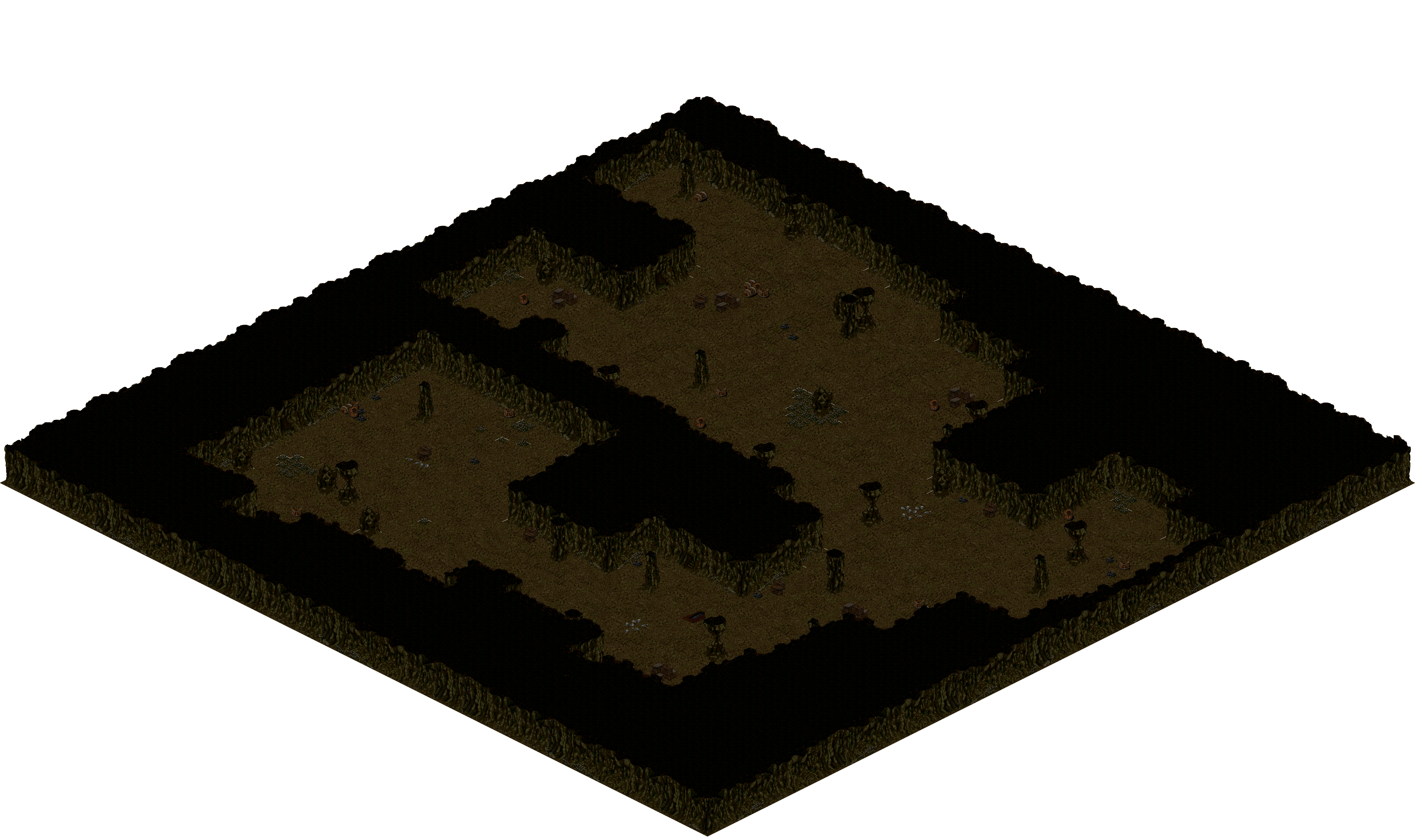 Cthonic Remains 28 rendered terrain map