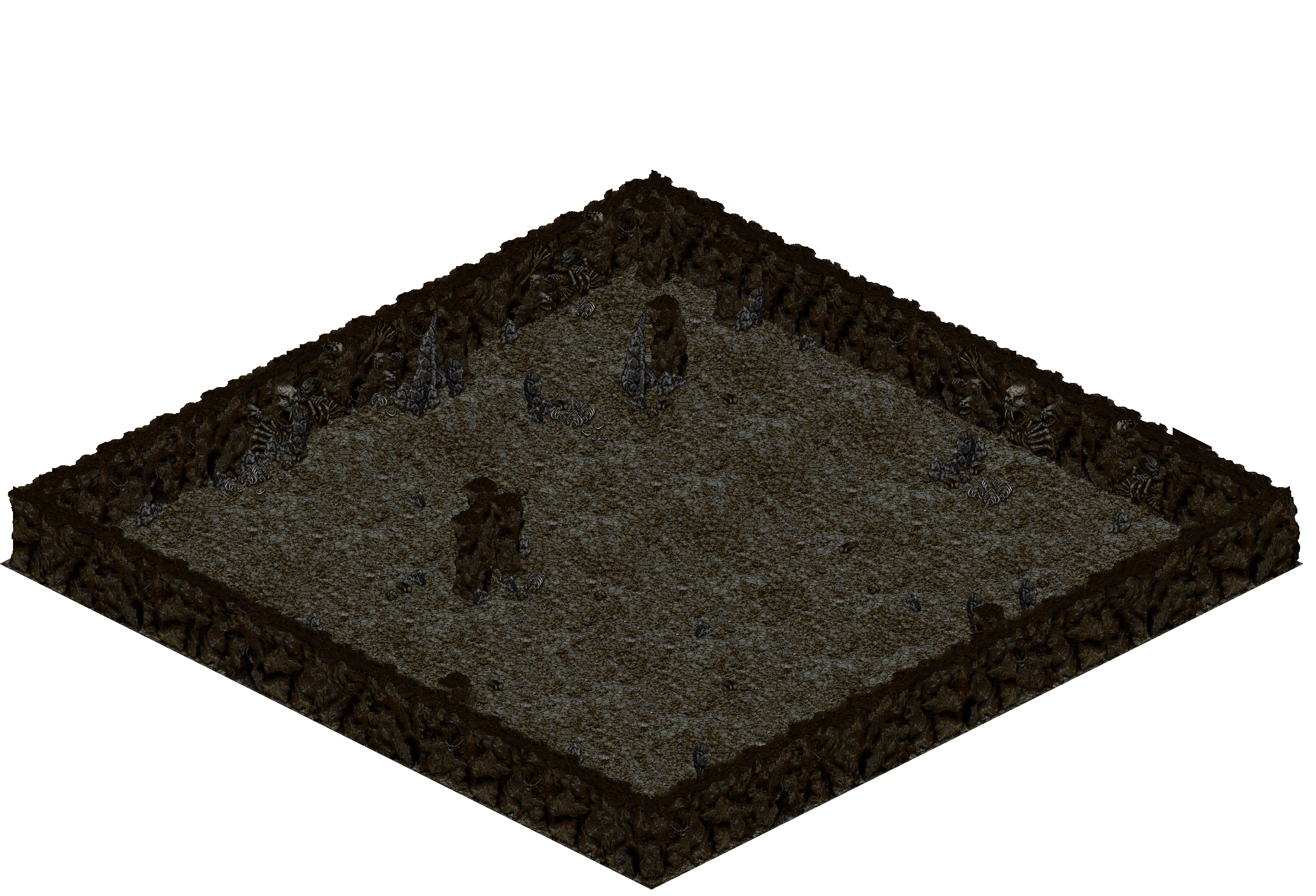 Cthonic Remains 31 rendered terrain map