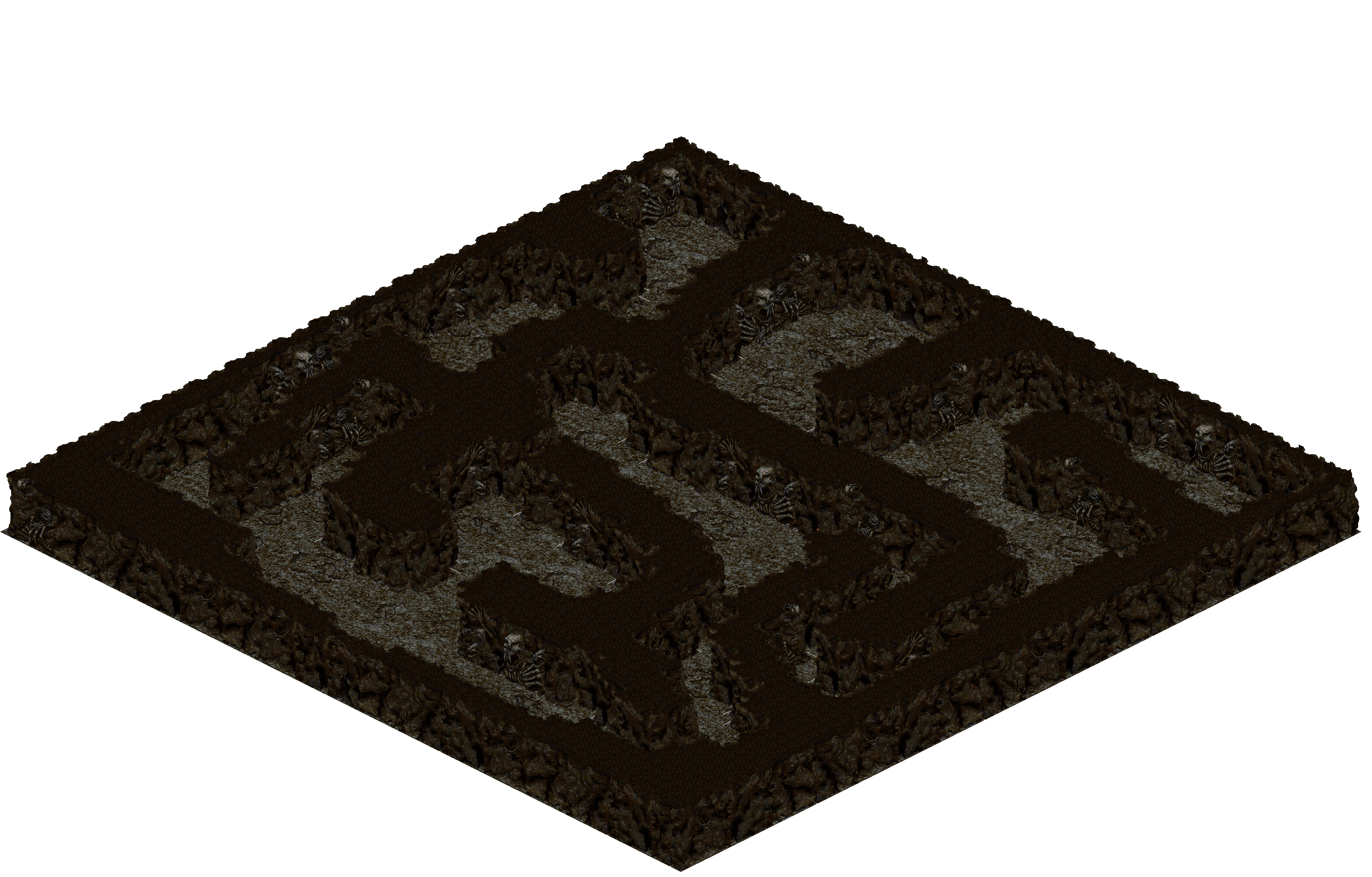 Cthonic Remains 39 rendered terrain map