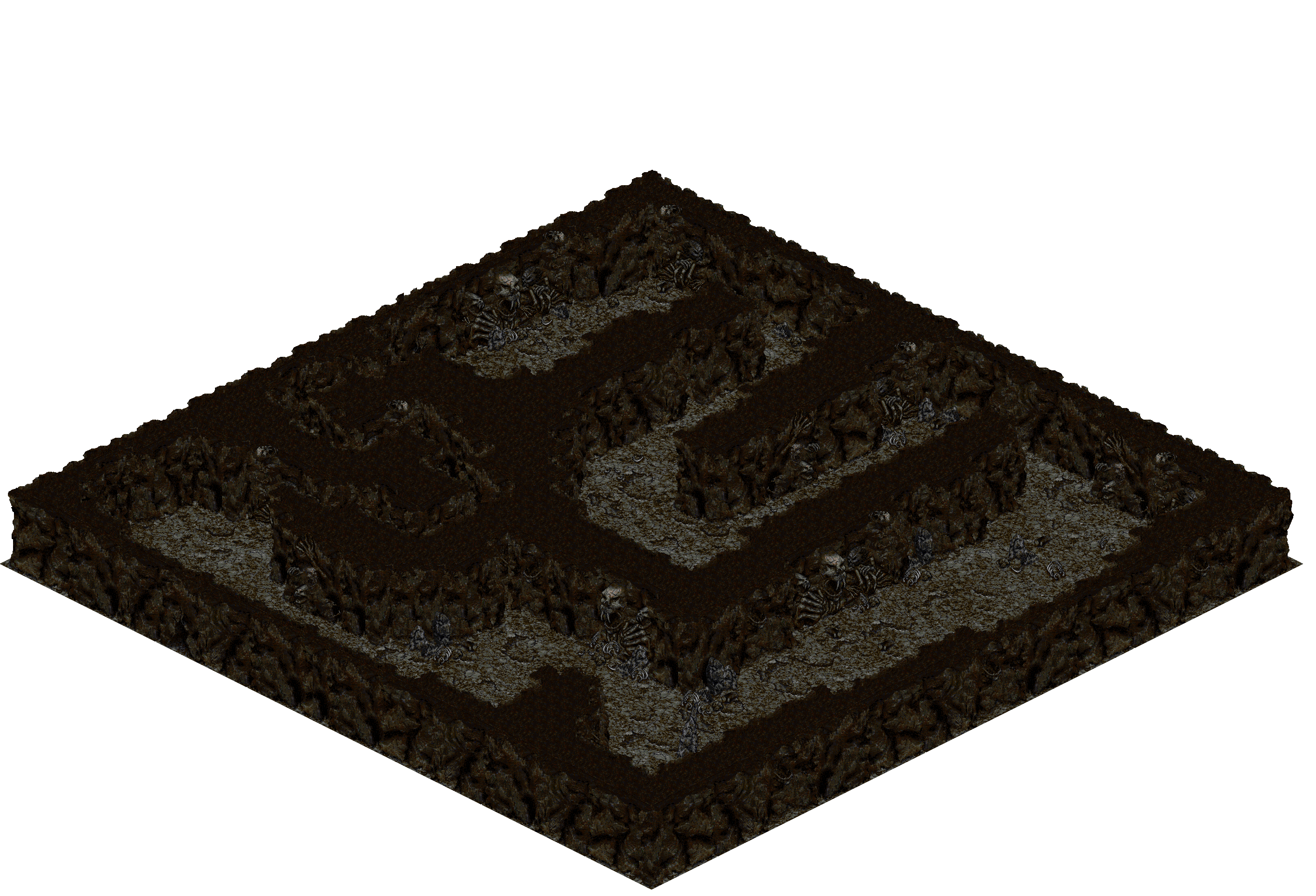 Cthonic Remains 41 rendered terrain map