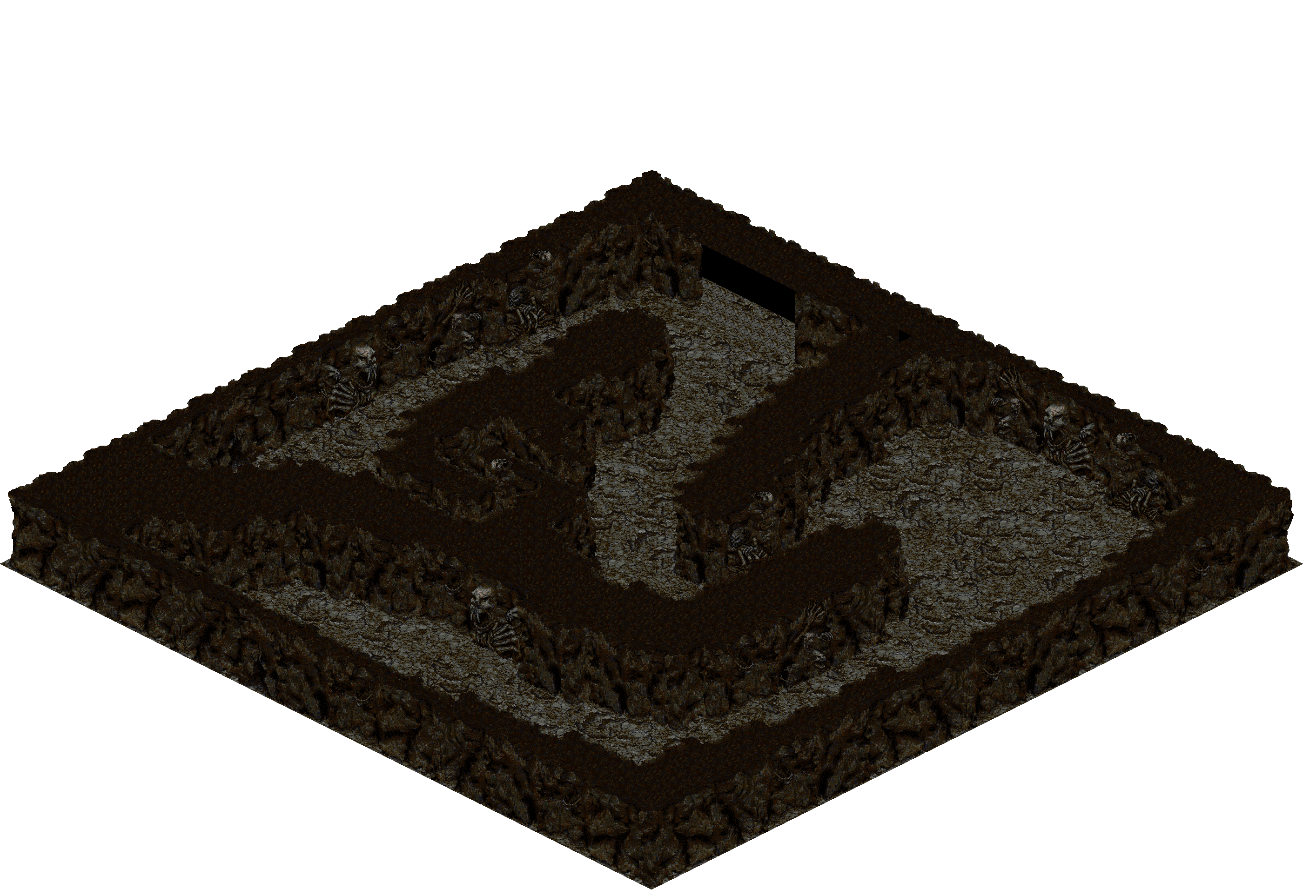 Cthonic Remains 46 rendered terrain map
