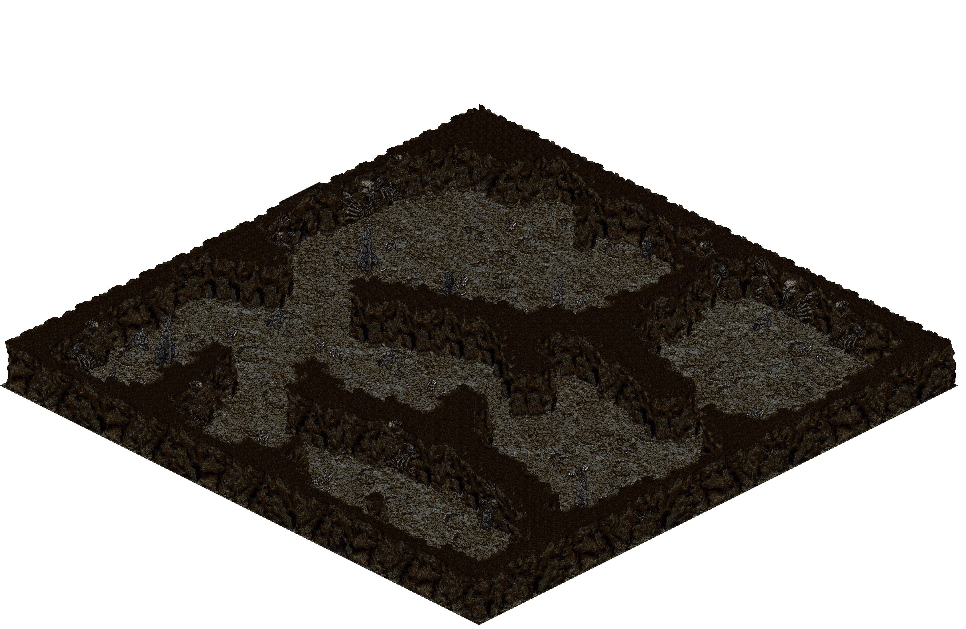 Cthonic Remains 49 rendered terrain map