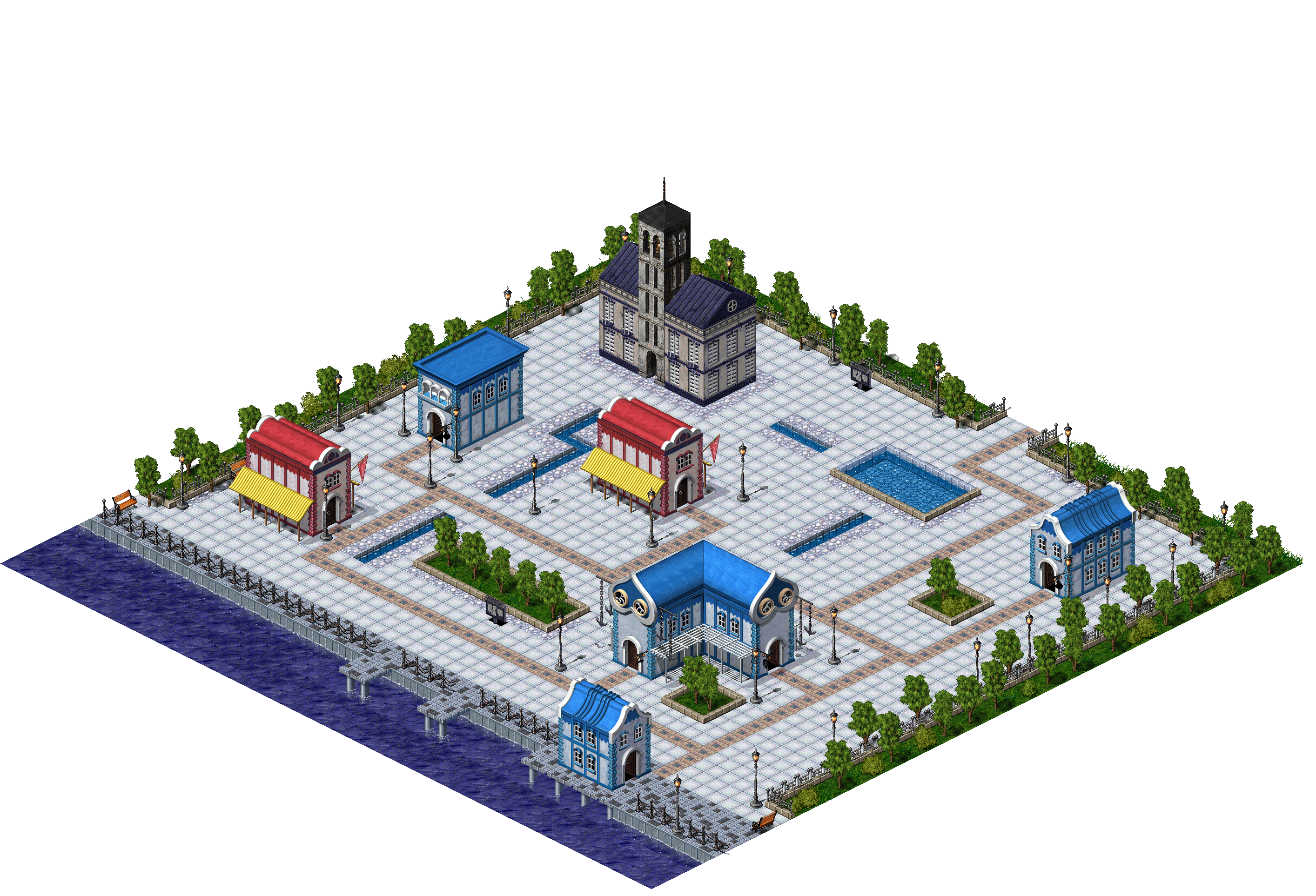 Rucesion Village rendered terrain map