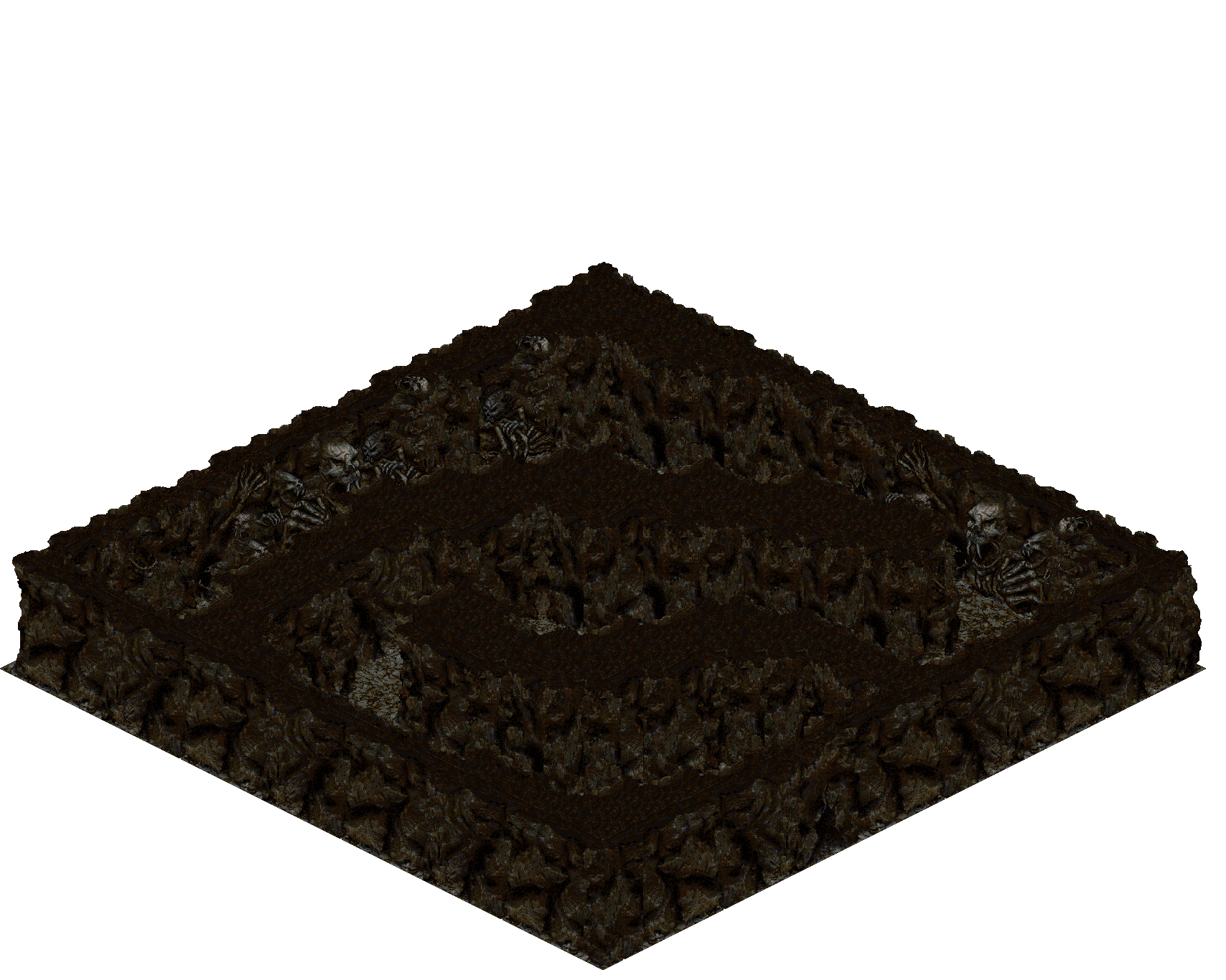 Cthonic Remains 51 rendered terrain map