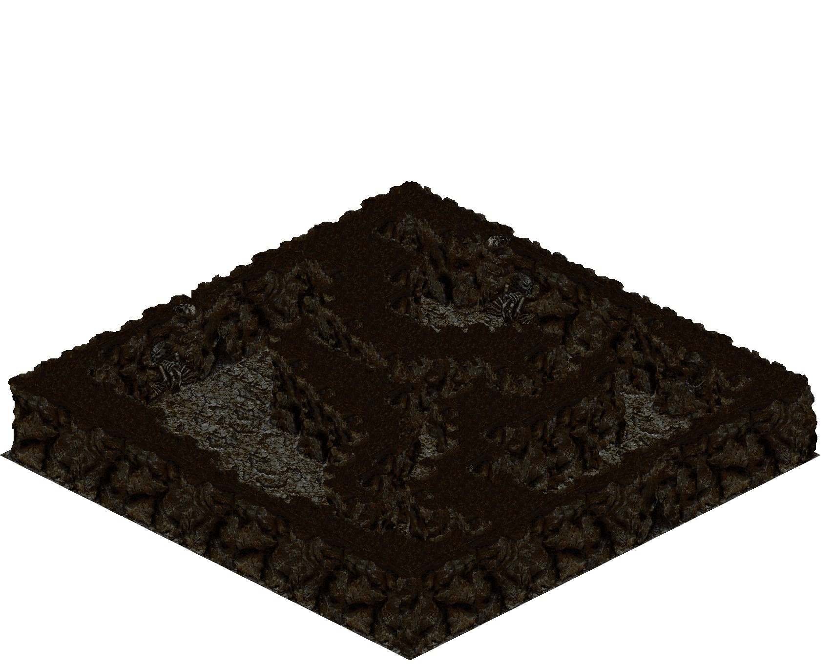 Cthonic Remains 52 rendered terrain map