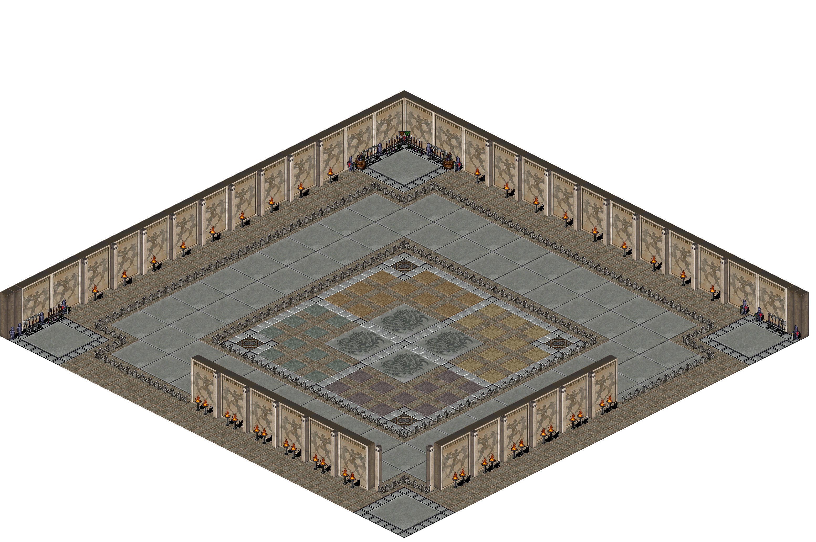Loures Battle Ring rendered terrain map