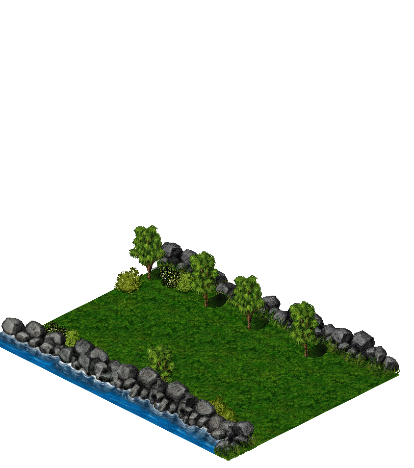 Sapphire Stream Pass rendered terrain map