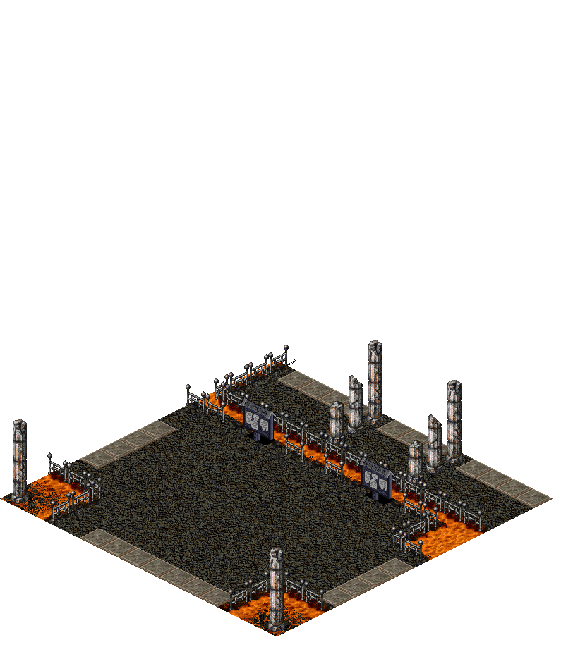 Coliseum Entrance rendered terrain map