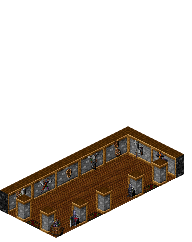 Warrior Hallway rendered terrain map