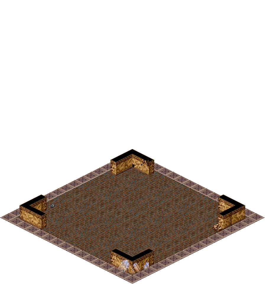 Training Dojo 1 rendered terrain map