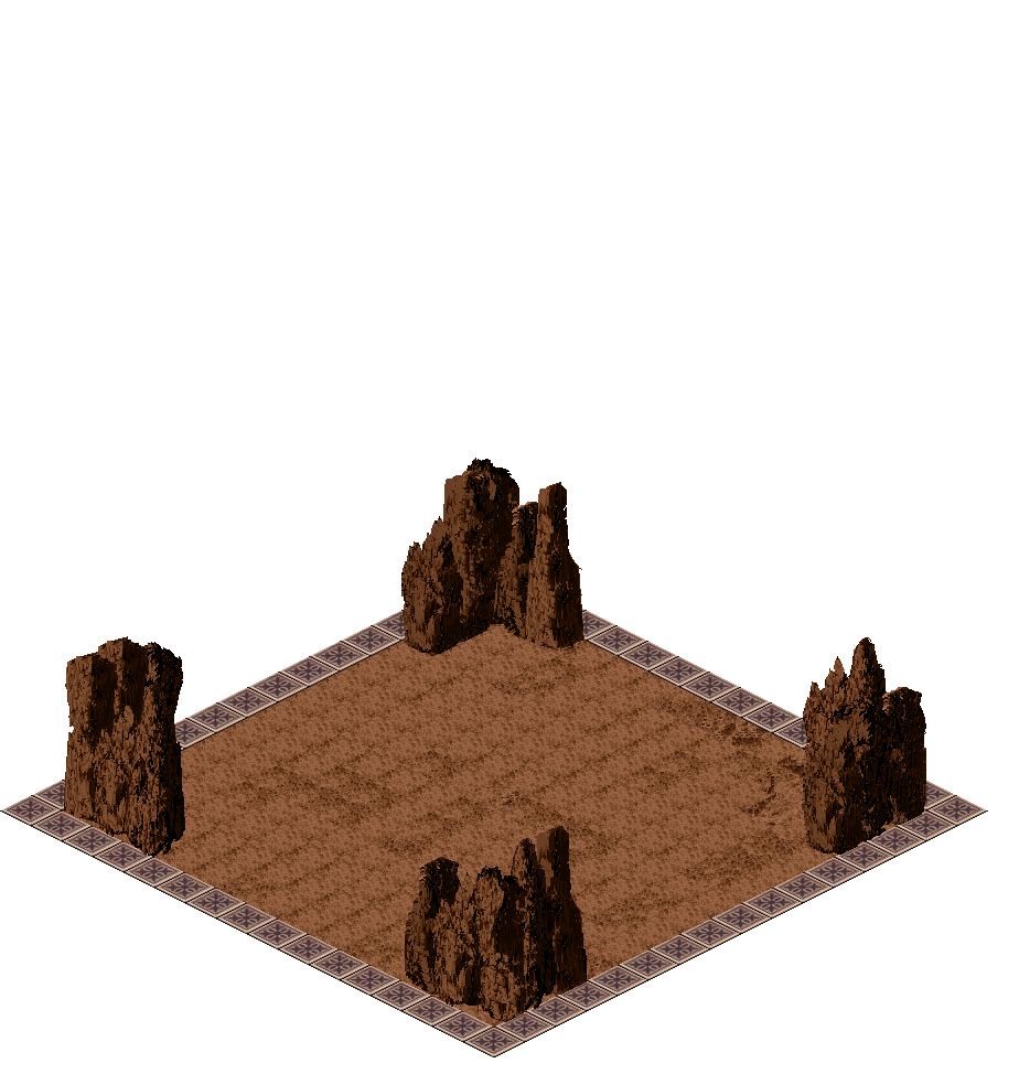 Training Dojo 4 rendered terrain map