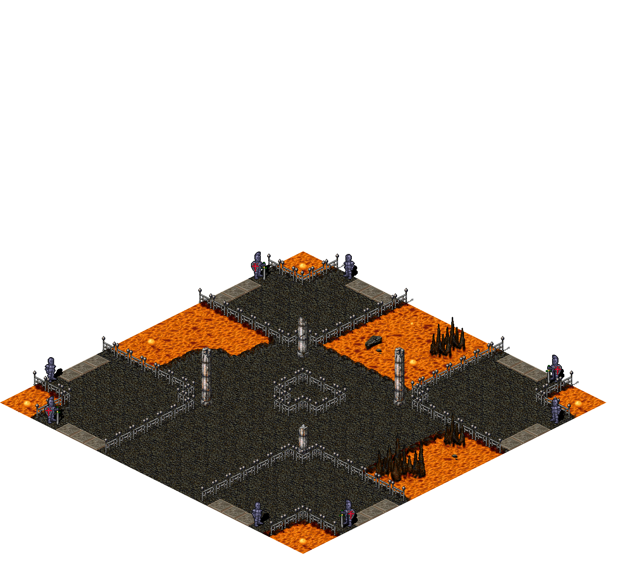 Hosted Arena rendered terrain map