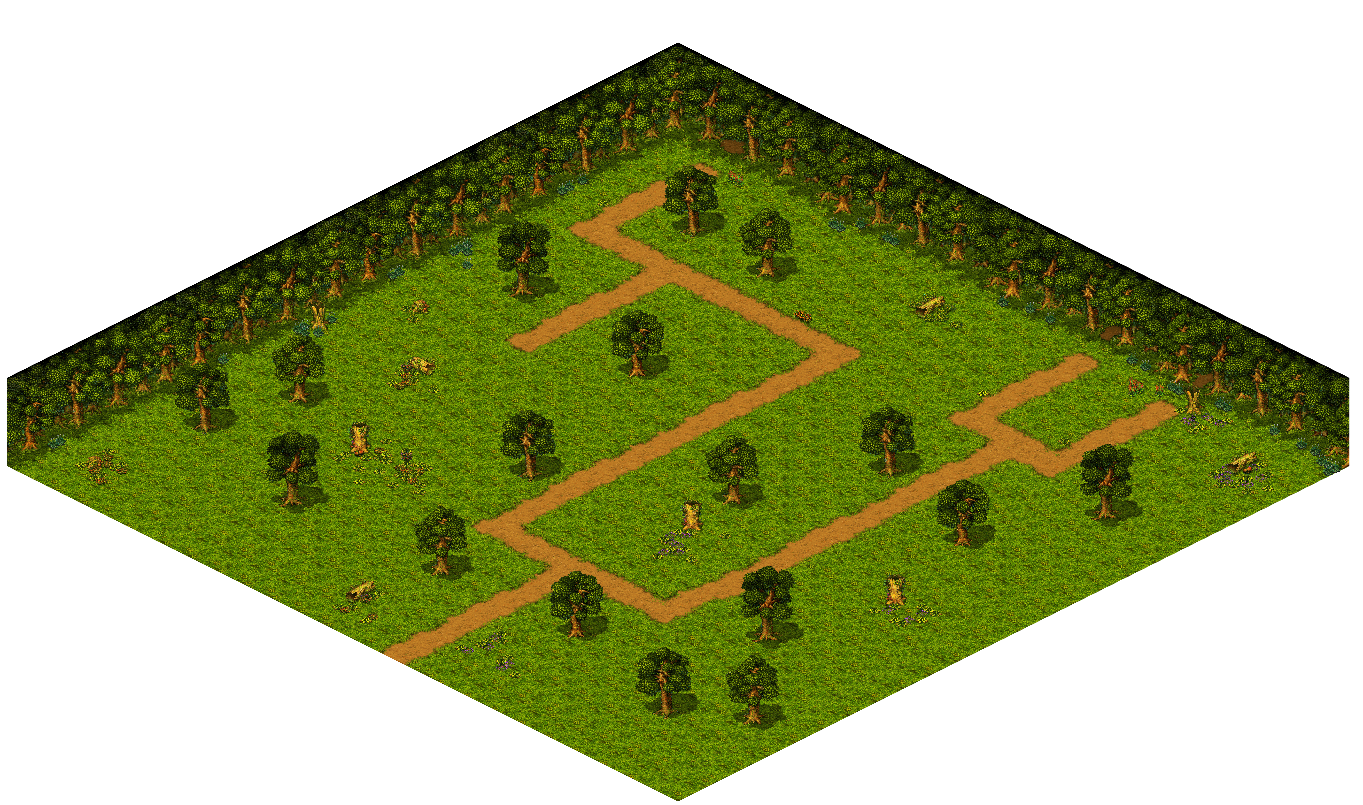 Shinewood Forest 4 rendered terrain map