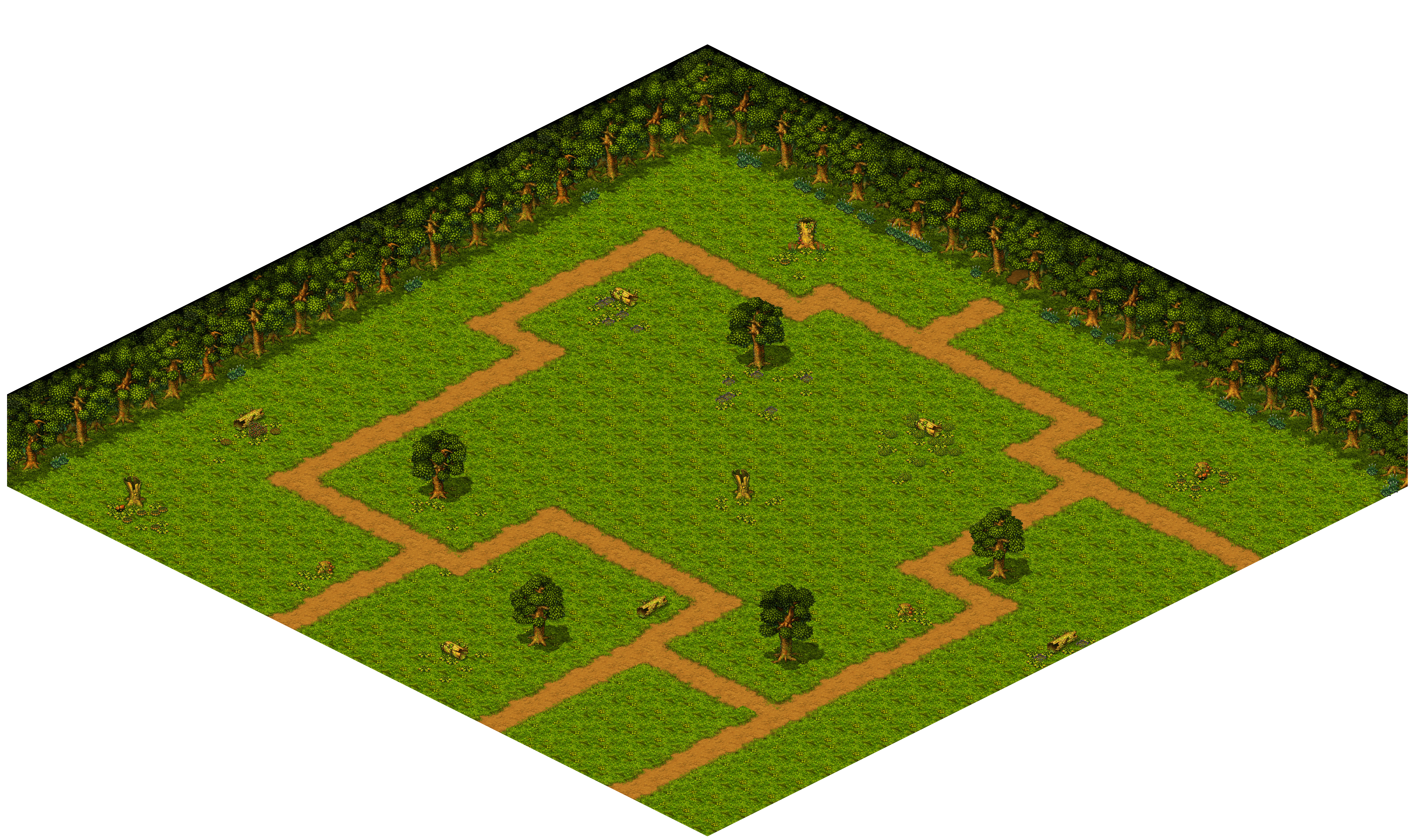 Shinewood Forest 5 rendered terrain map