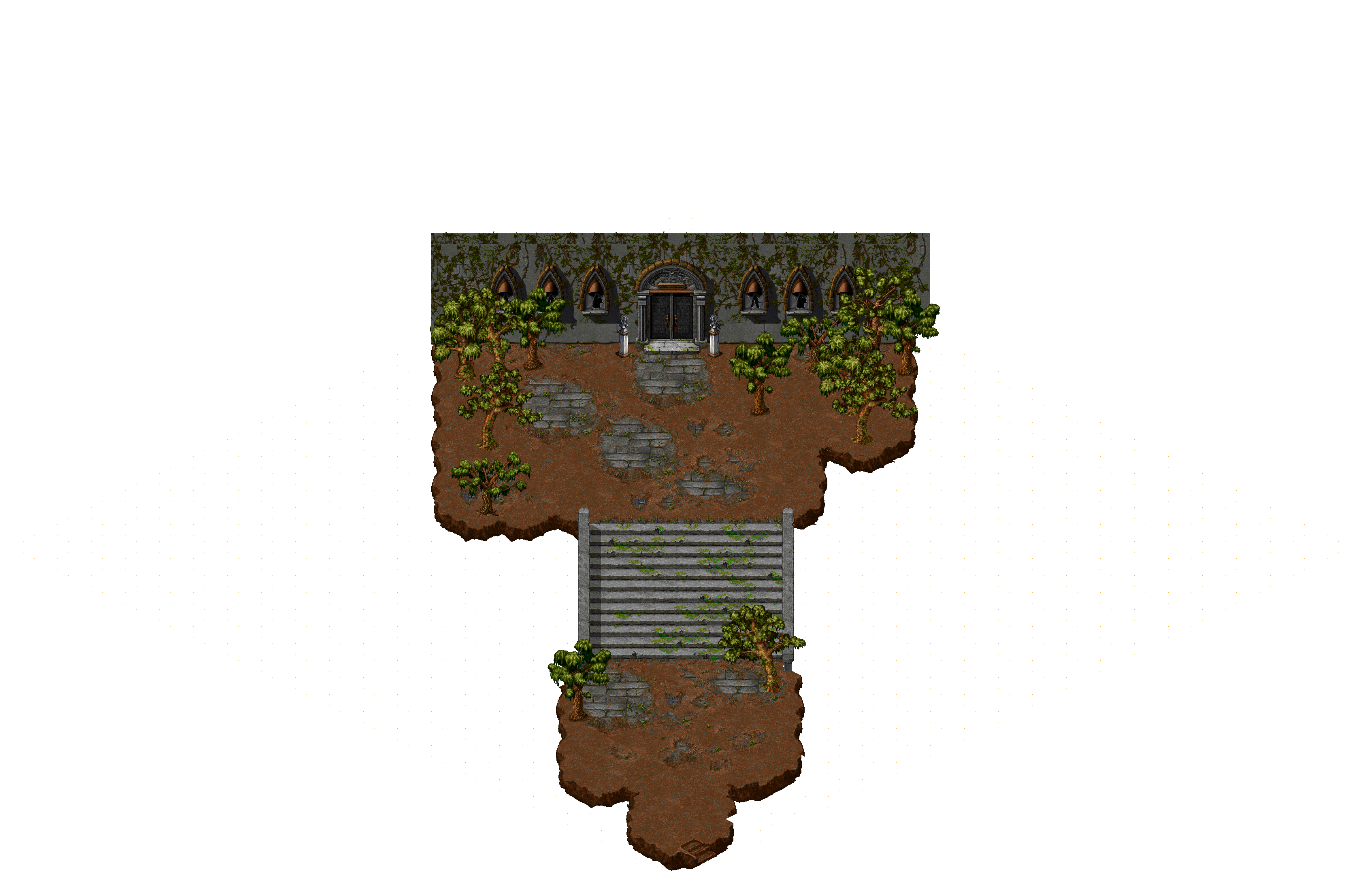 Eingren Manor Entrance rendered terrain map