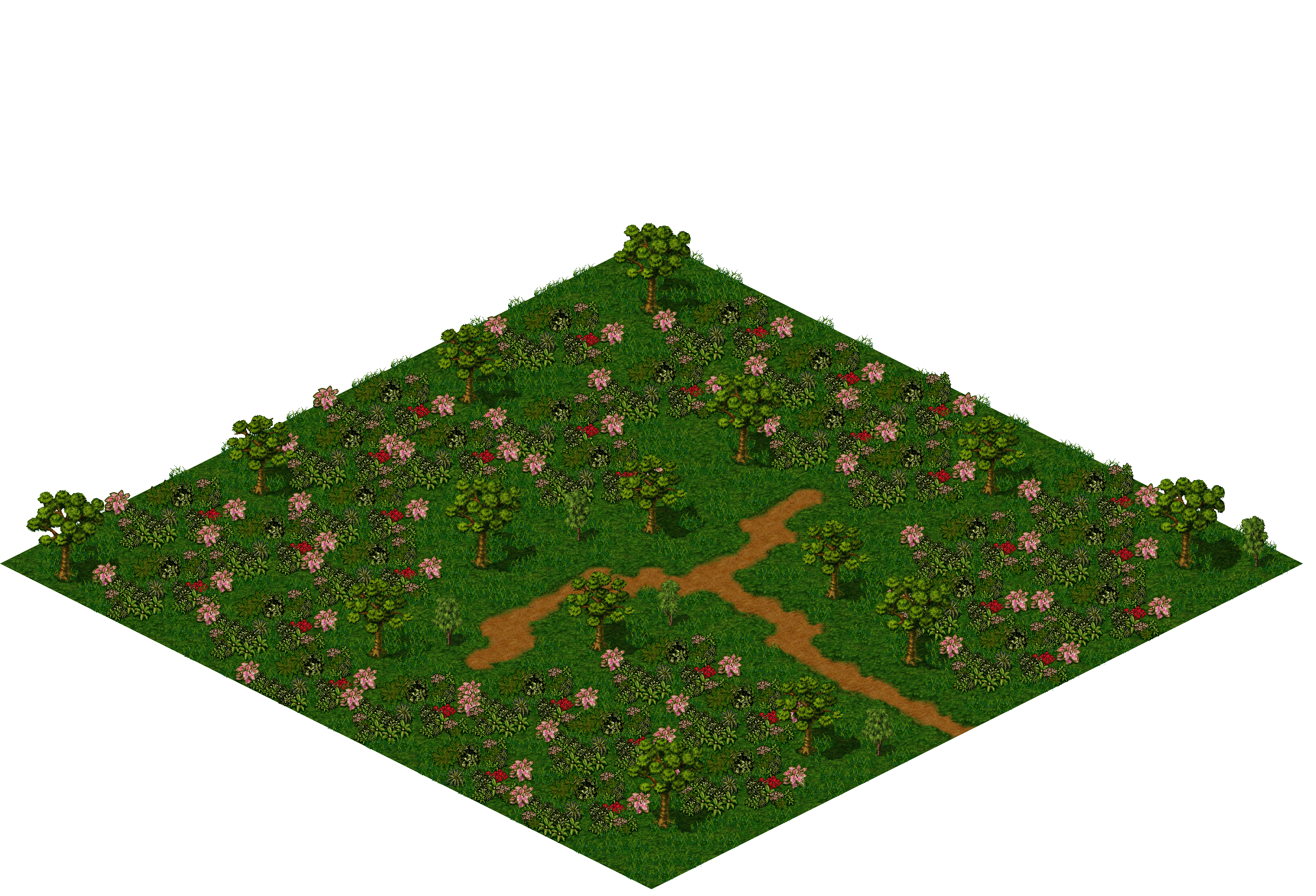 Map 610 rendered terrain map