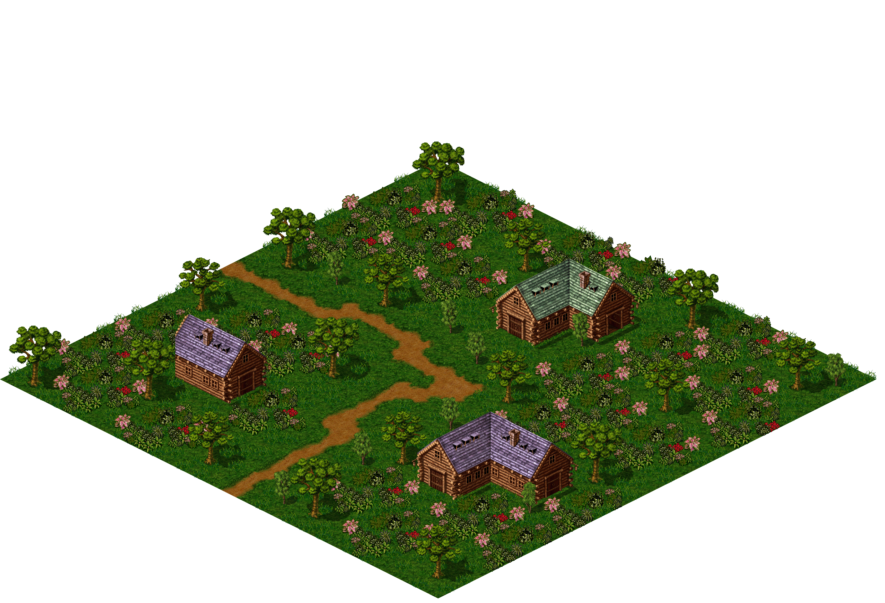 Map 611 rendered terrain map