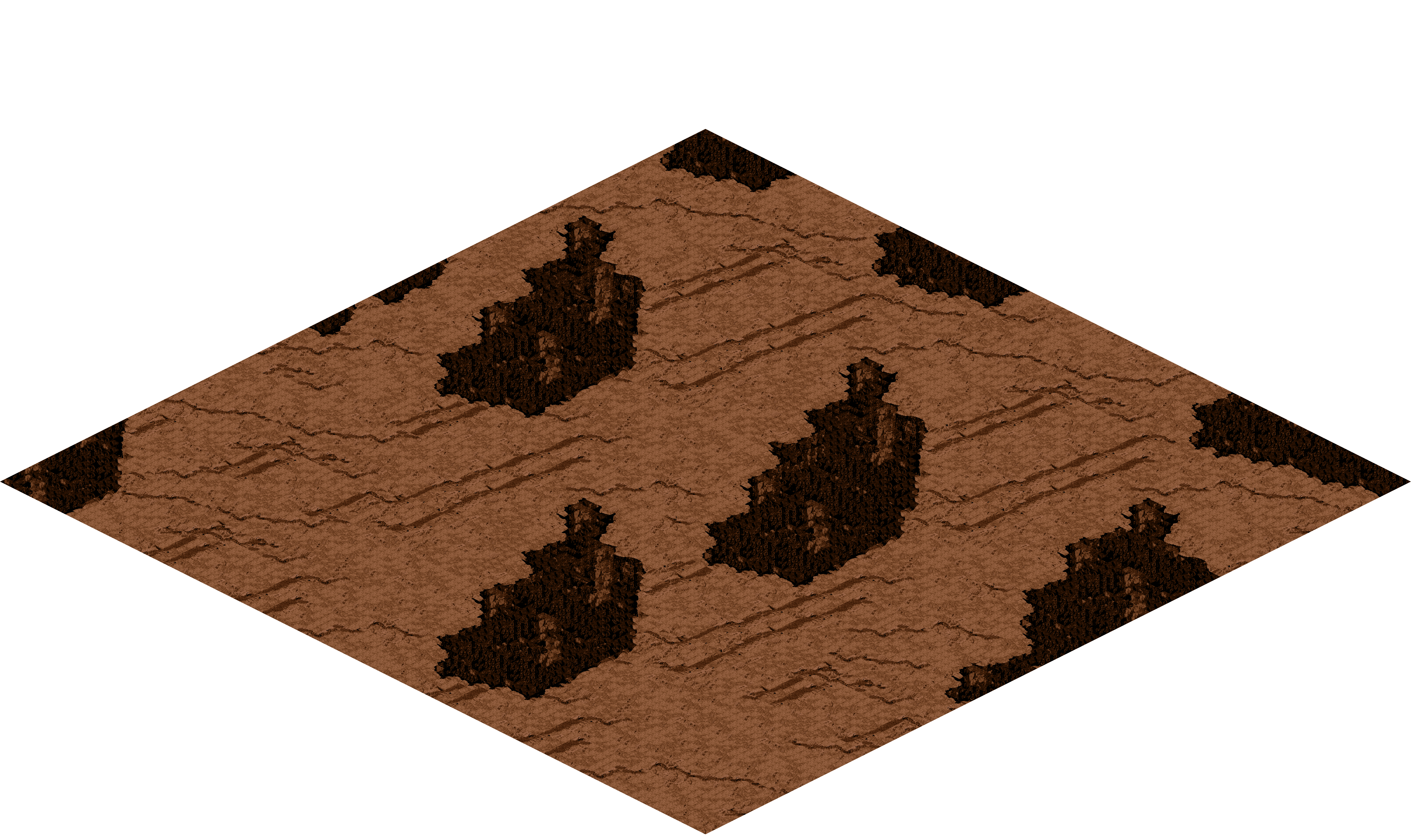 Wasteland rendered terrain map