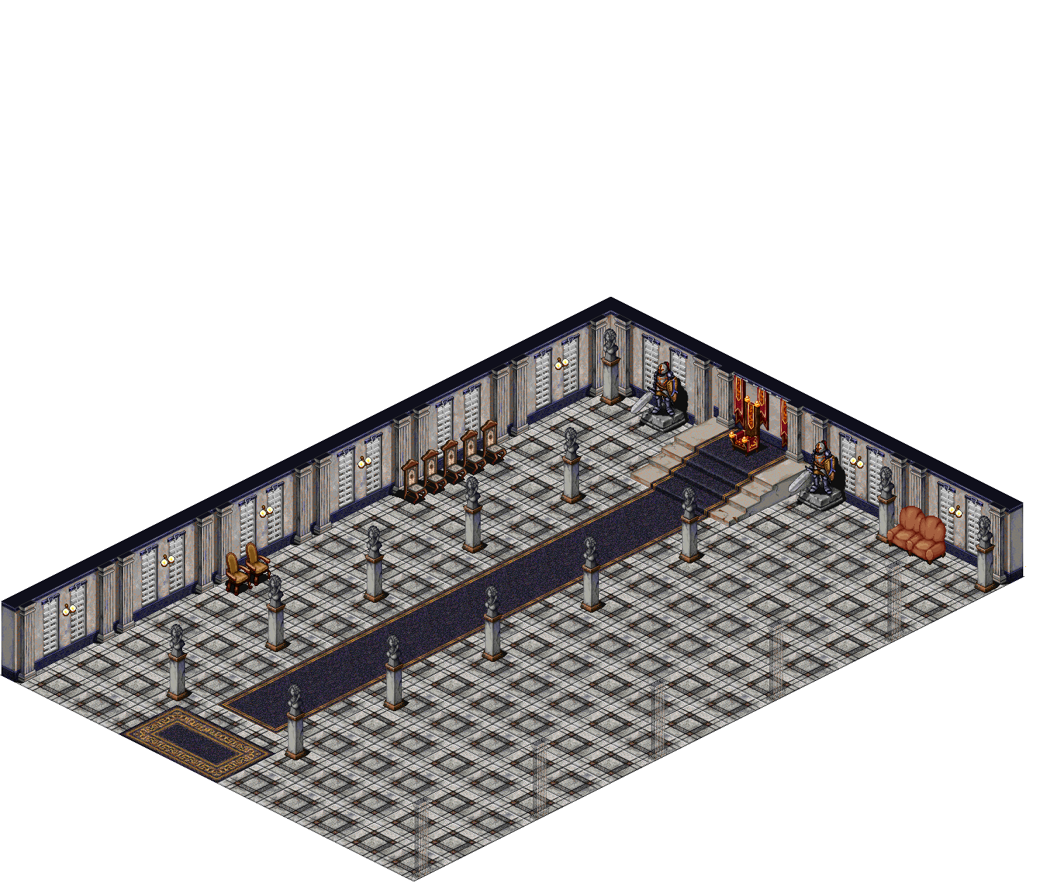 Oren Island Throne Room rendered terrain map