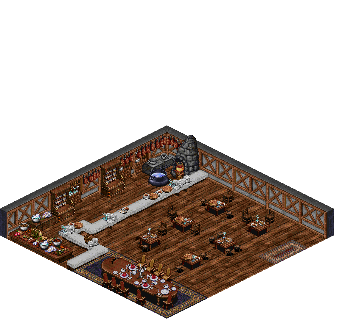 Chef Deleon's Bistro rendered terrain map