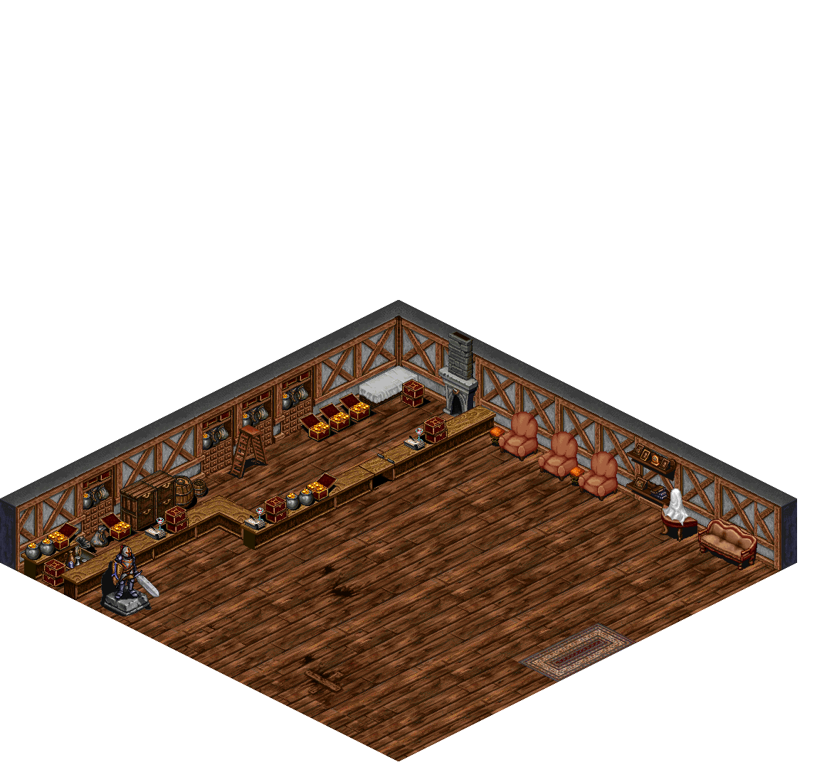 Oren Island Bank rendered terrain map