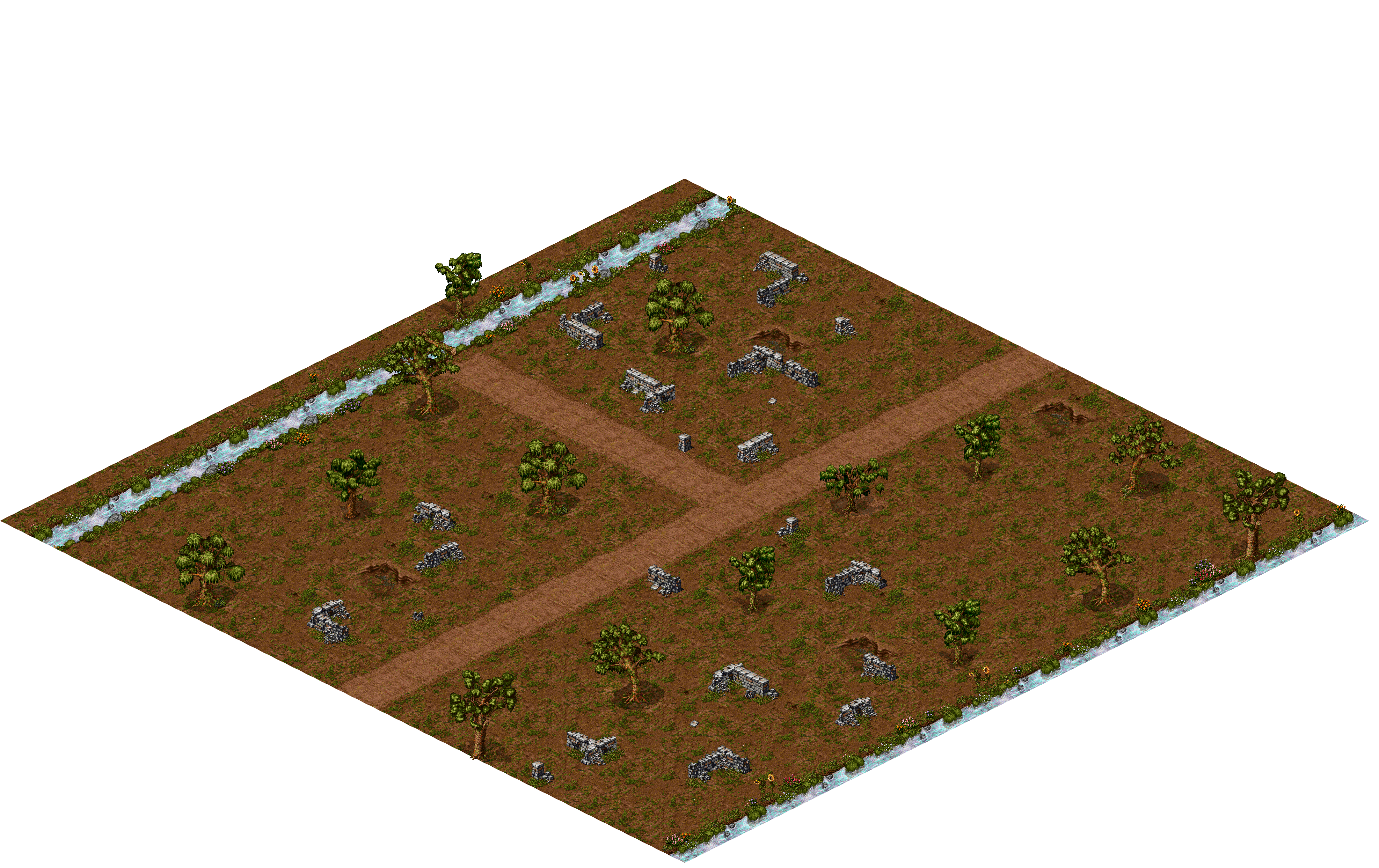 Oren Ruins 1-5 rendered terrain map