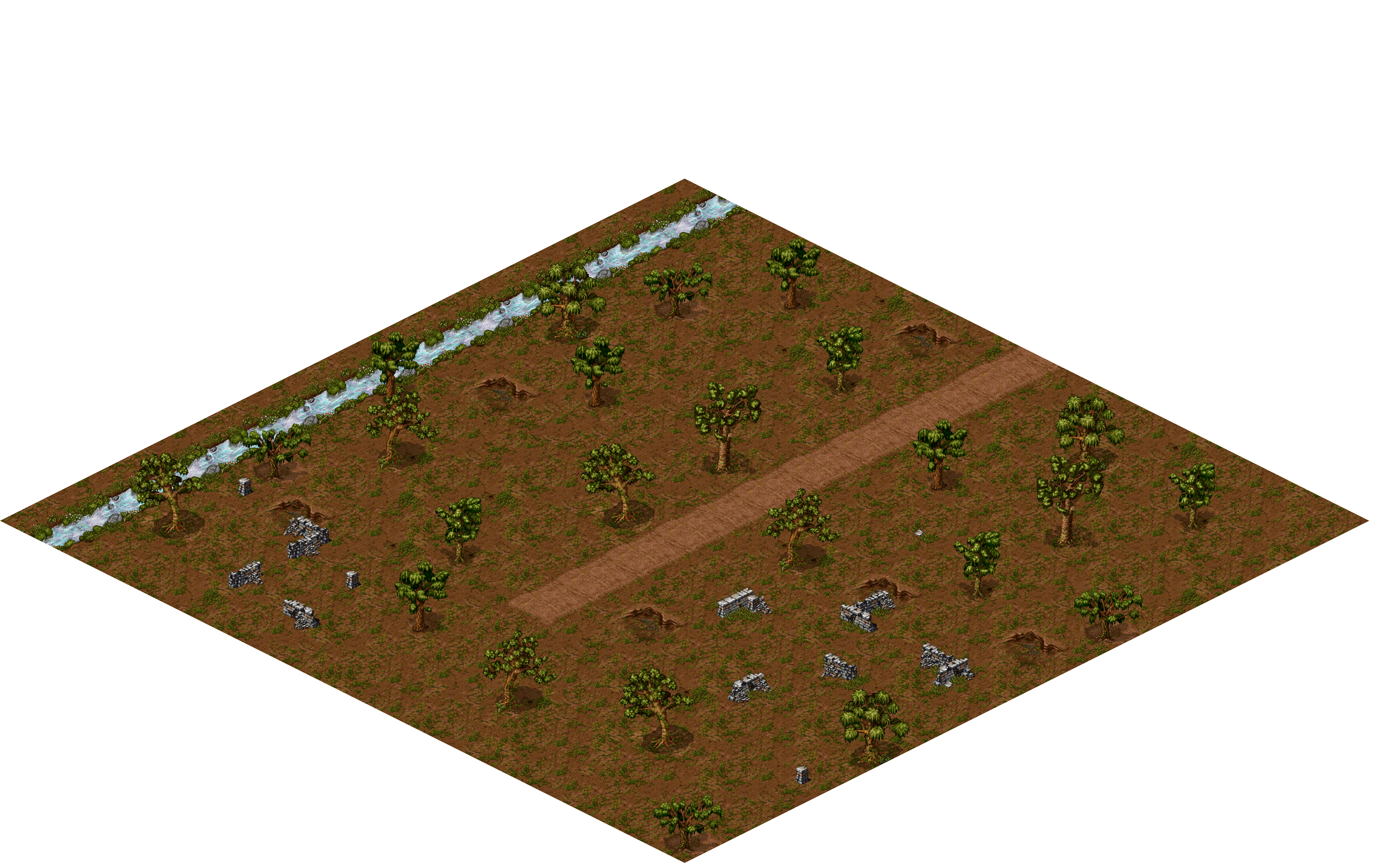 Map 6543 rendered terrain map