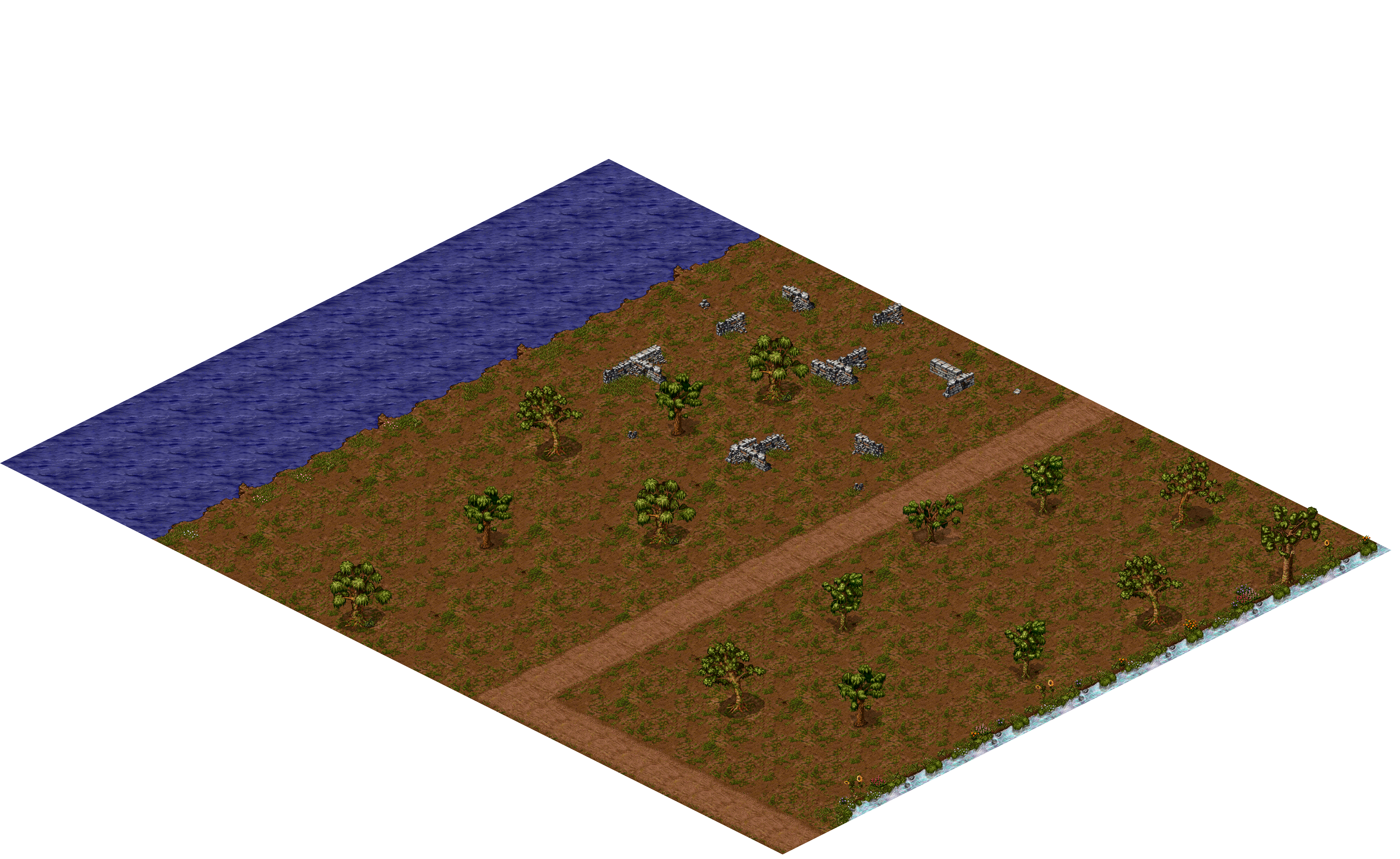 Oren Ruins 1-10 rendered terrain map