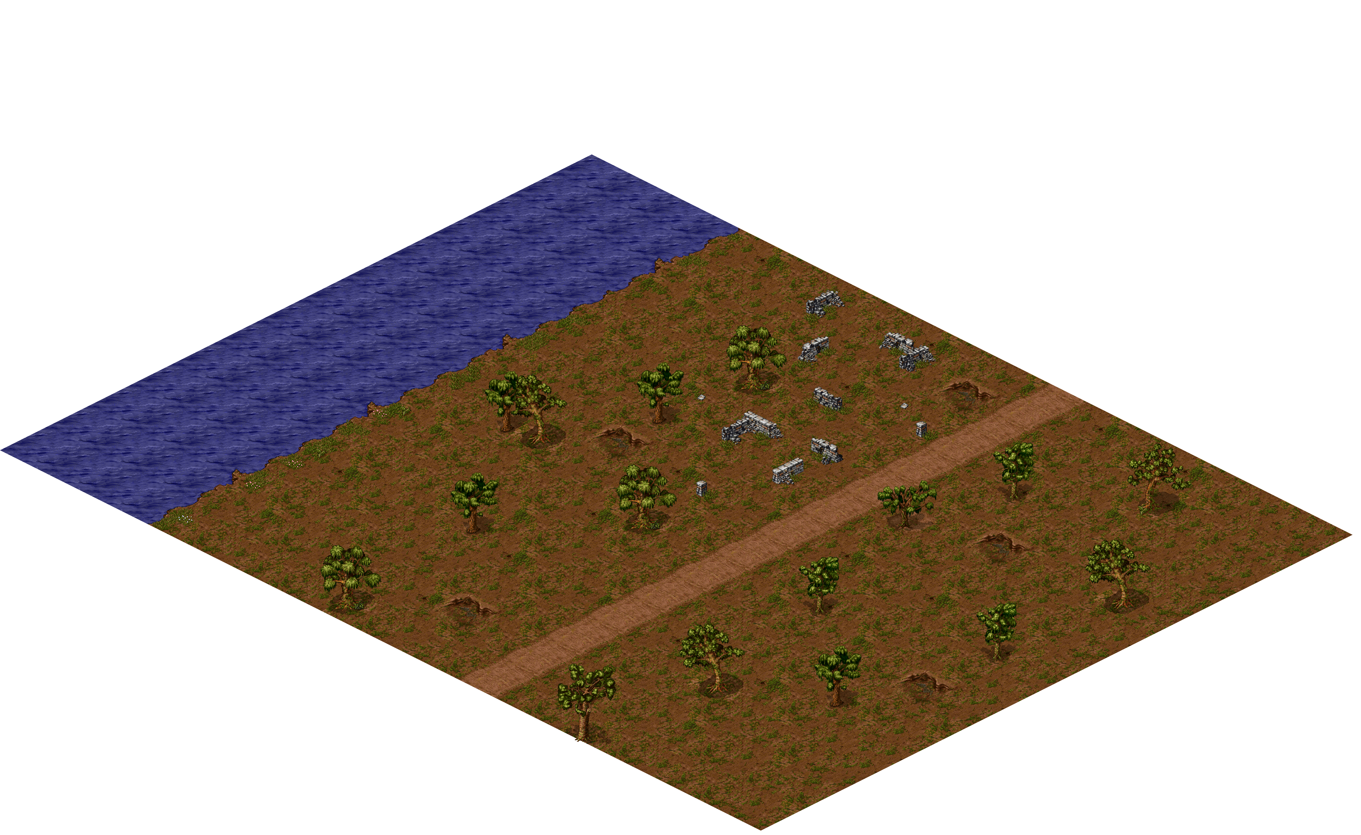 Oren Ruins 1-11 rendered terrain map