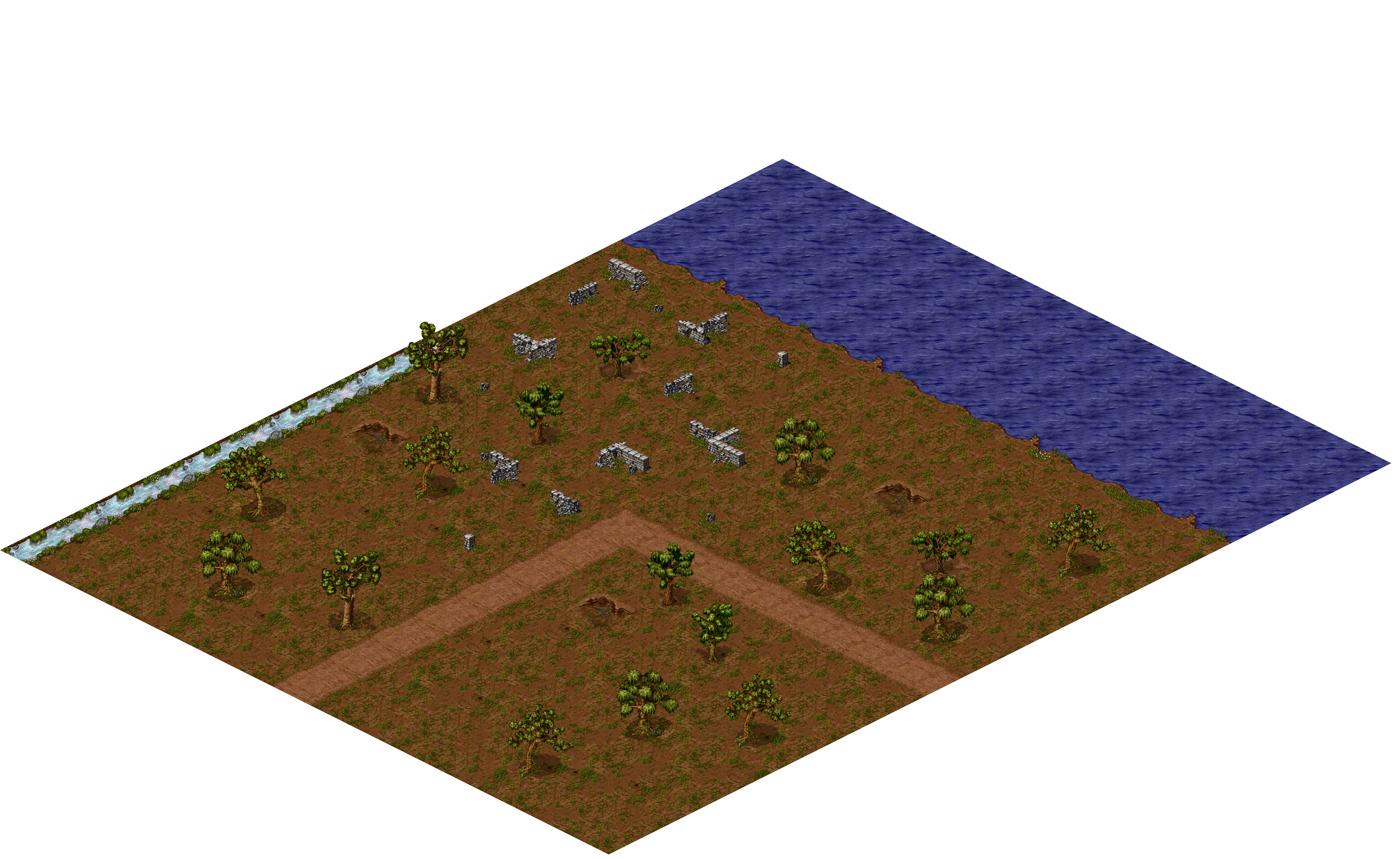 Oren Ruins 1-18 rendered terrain map