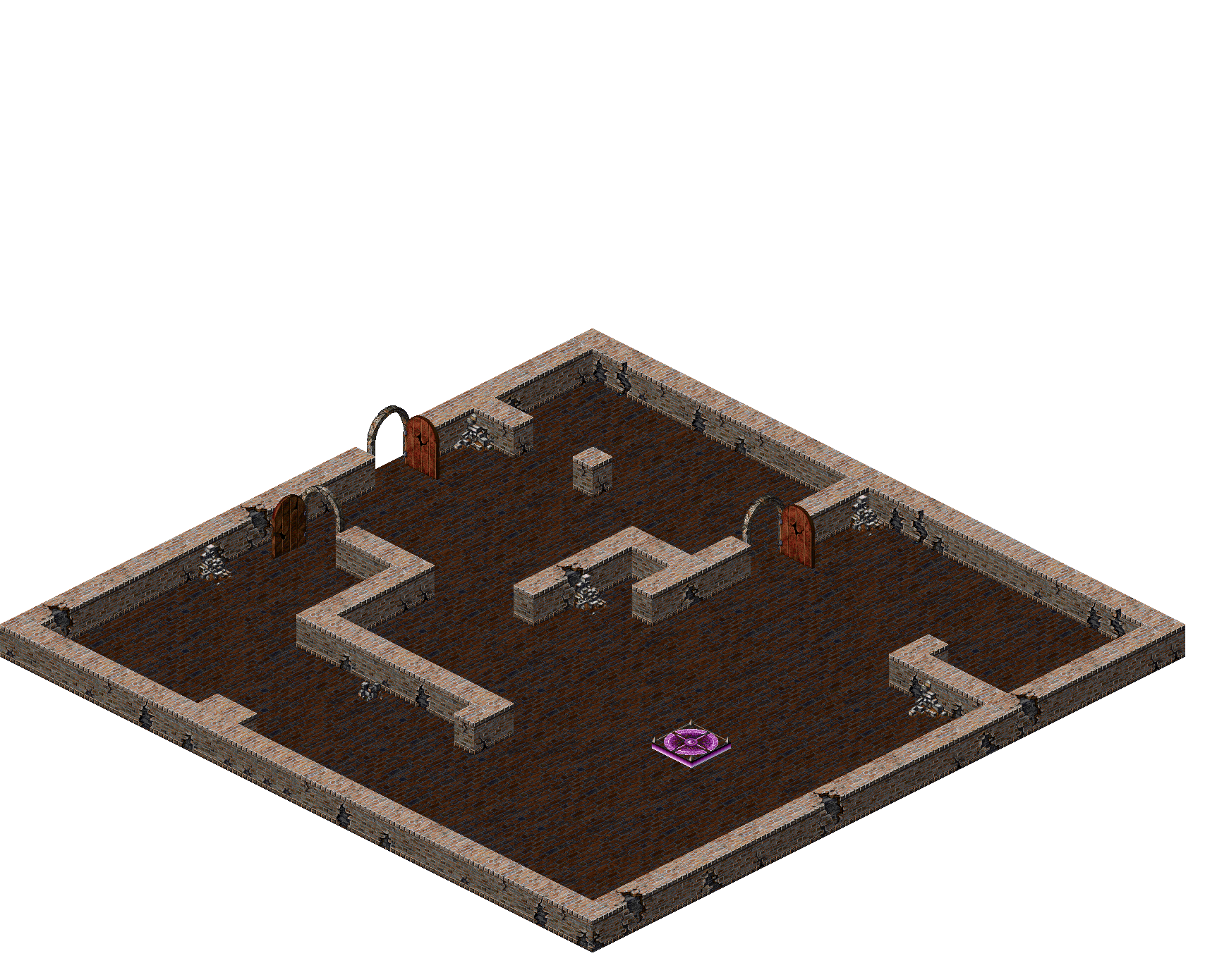 Sewer Maze 12 rendered terrain map