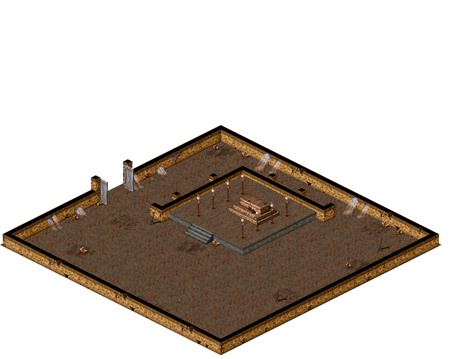 Ruins Altar 2 rendered terrain map