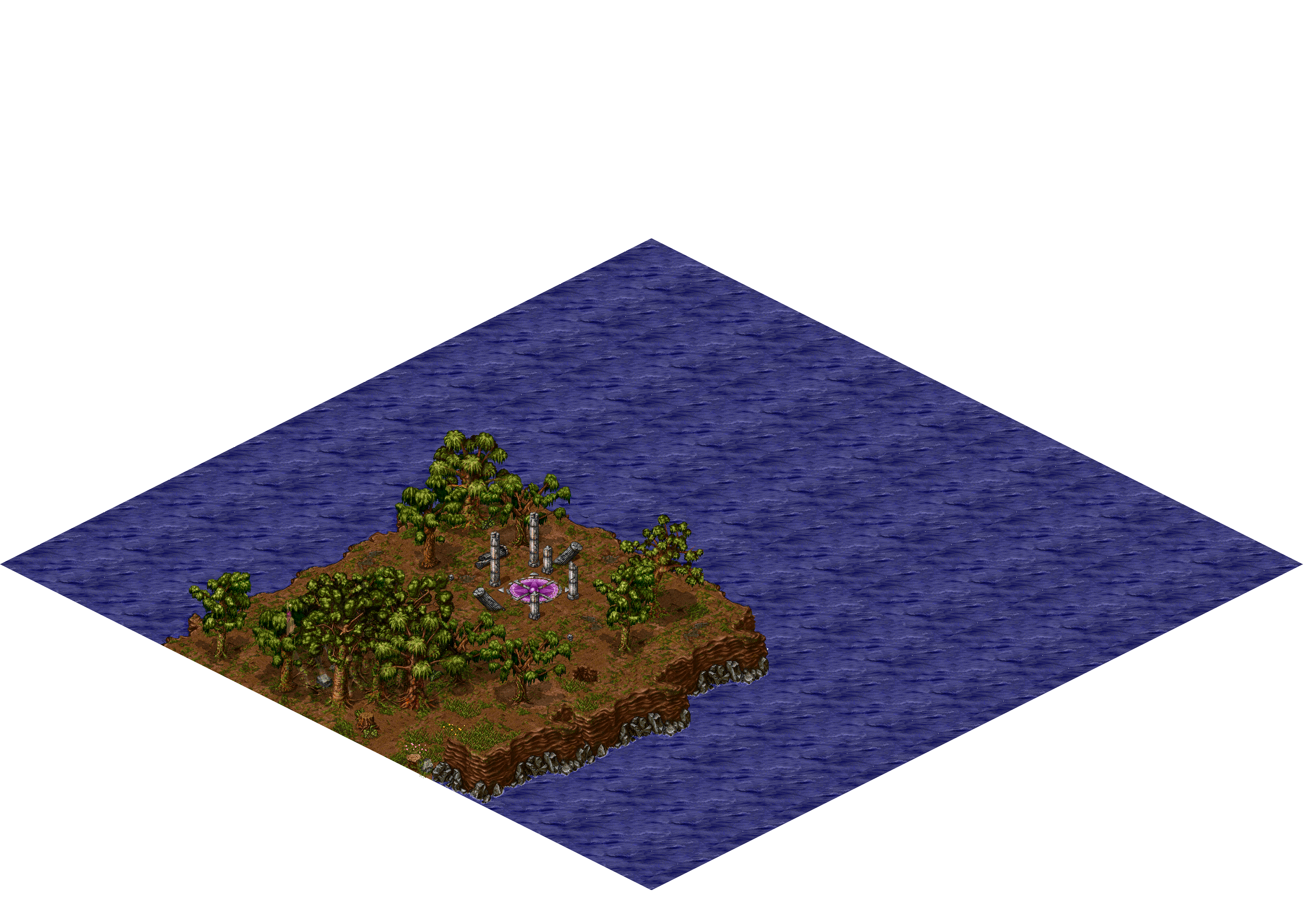 Oren Ruins Gateway rendered terrain map