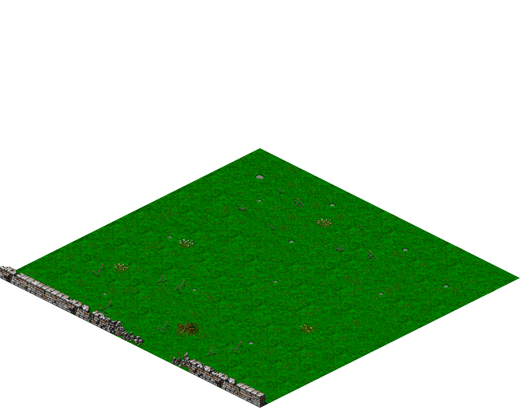 Grass Battle Field2 rendered terrain map
