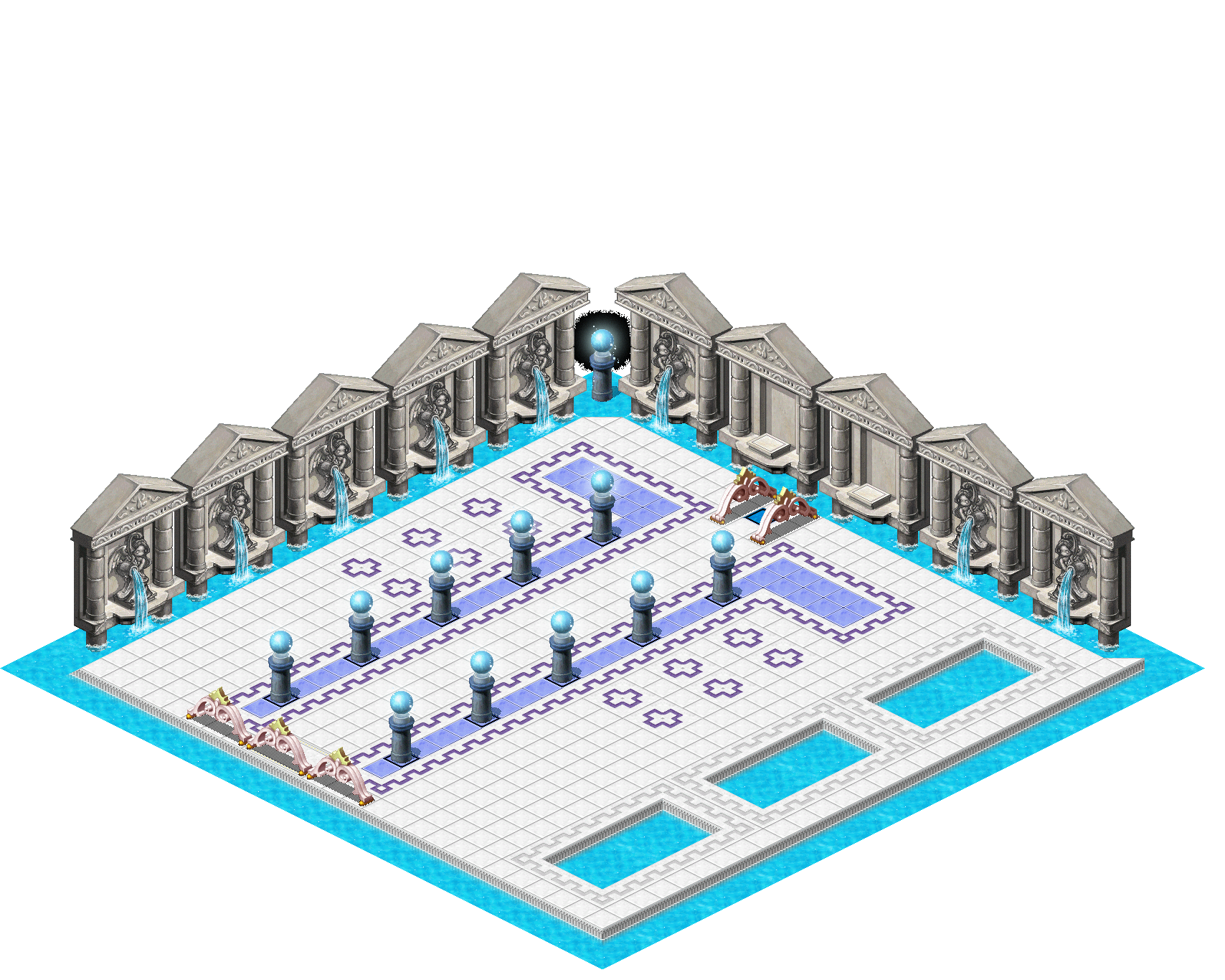 Water Spirit Temple rendered terrain map