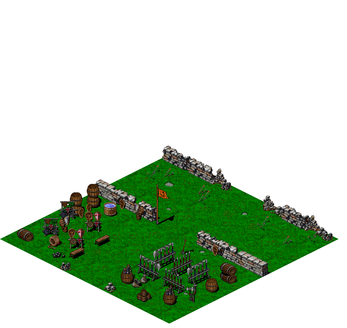 Base Camp rendered terrain map