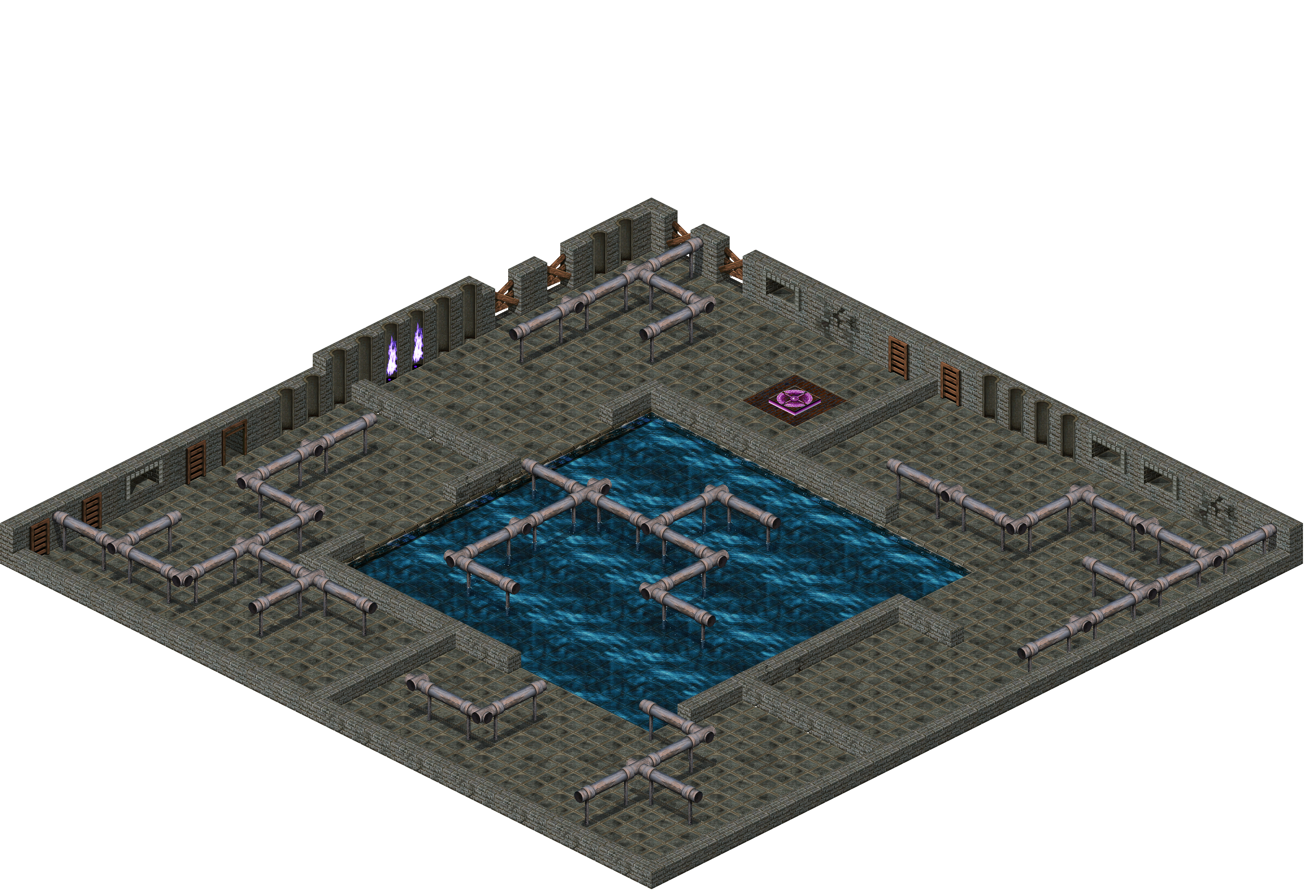 Loures Sewer Canal 5 rendered terrain map
