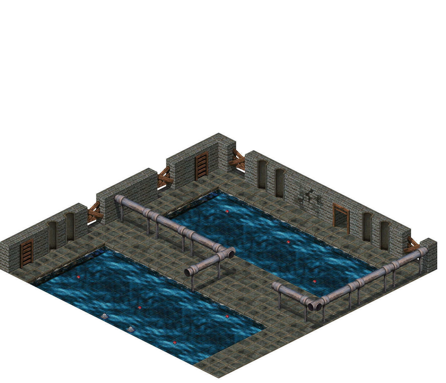 Loures Sewer Canal 32 rendered terrain map