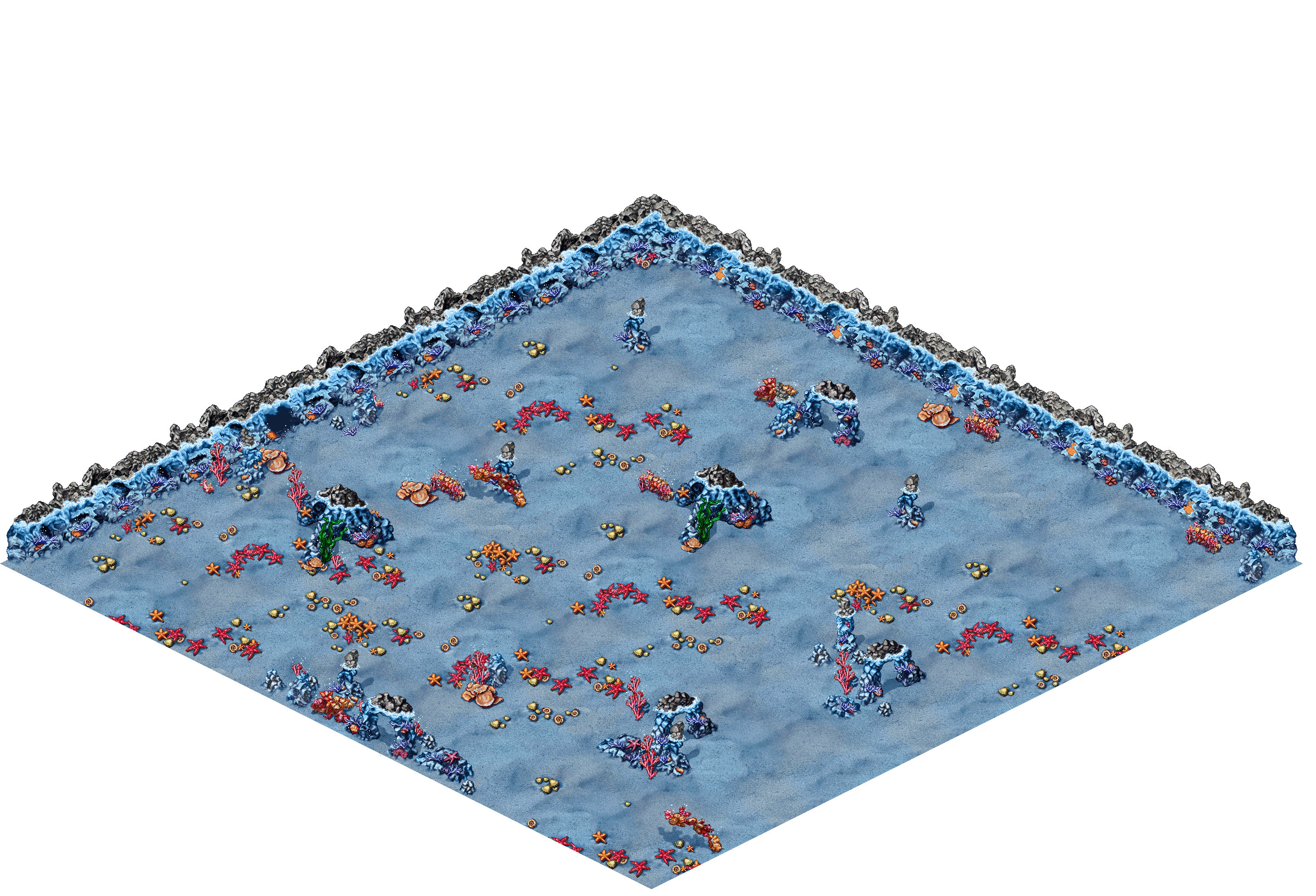 Unknown Depths 3 rendered terrain map
