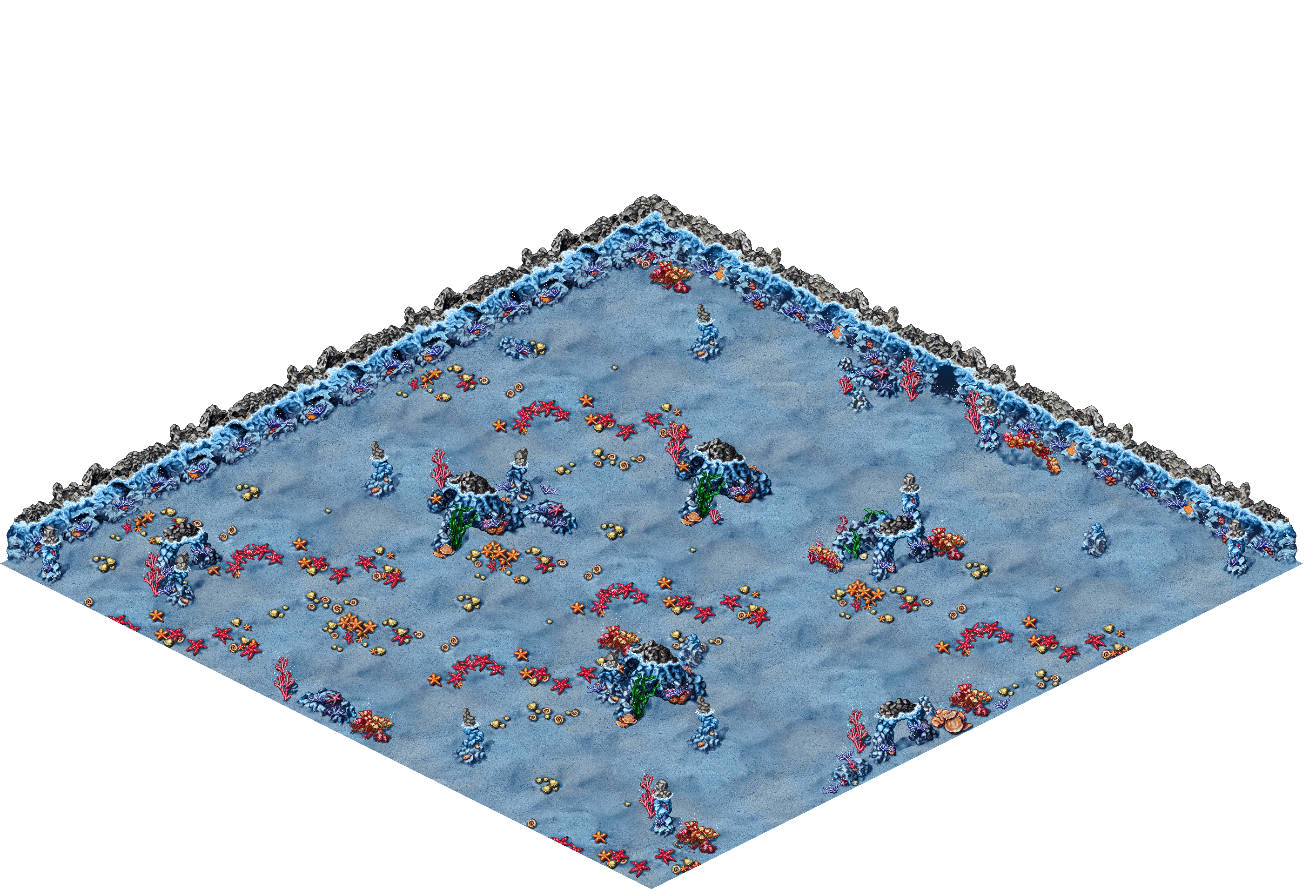Unknown Depths 4 rendered terrain map