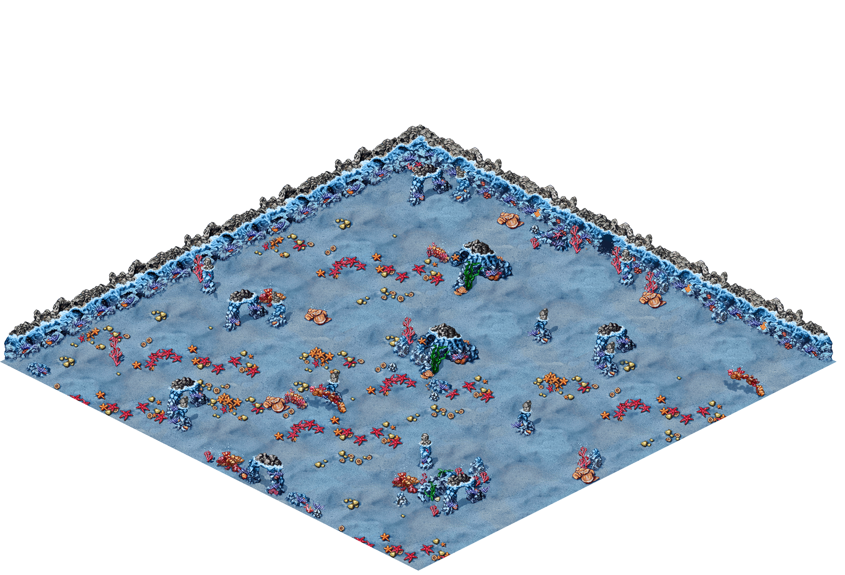 Unknown Depths 6 rendered terrain map